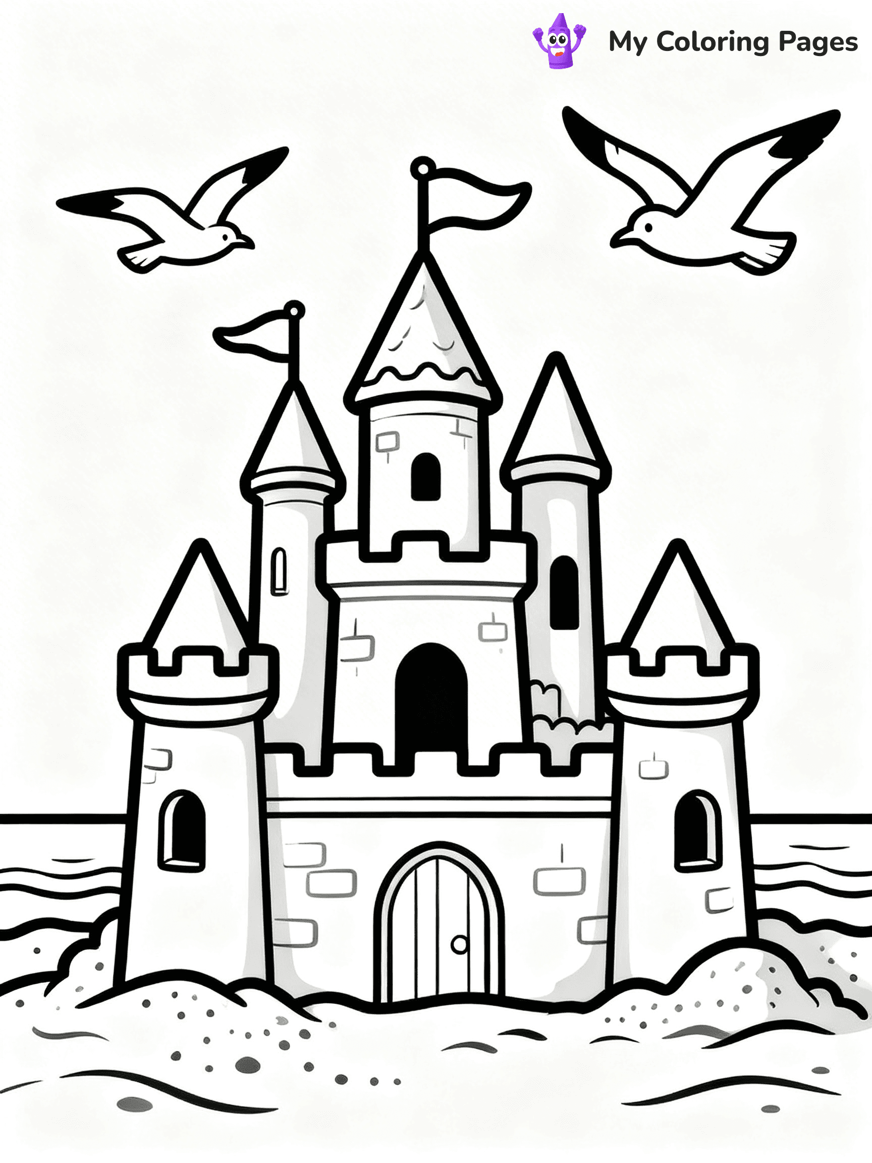 Sandcastle Coloring Pages - 14