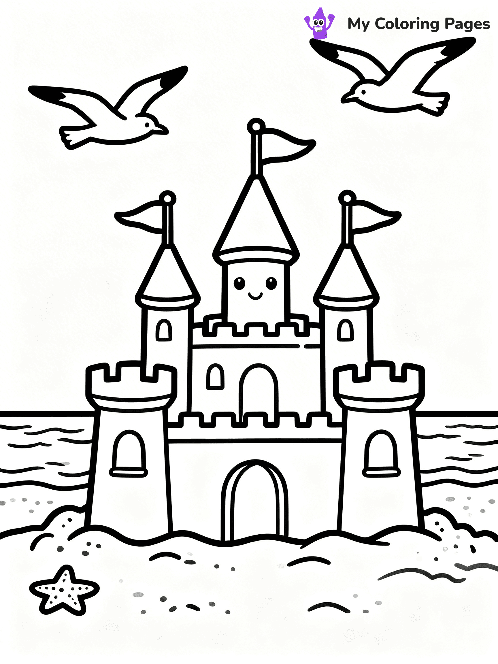 Sandcastle Coloring Pages - 13