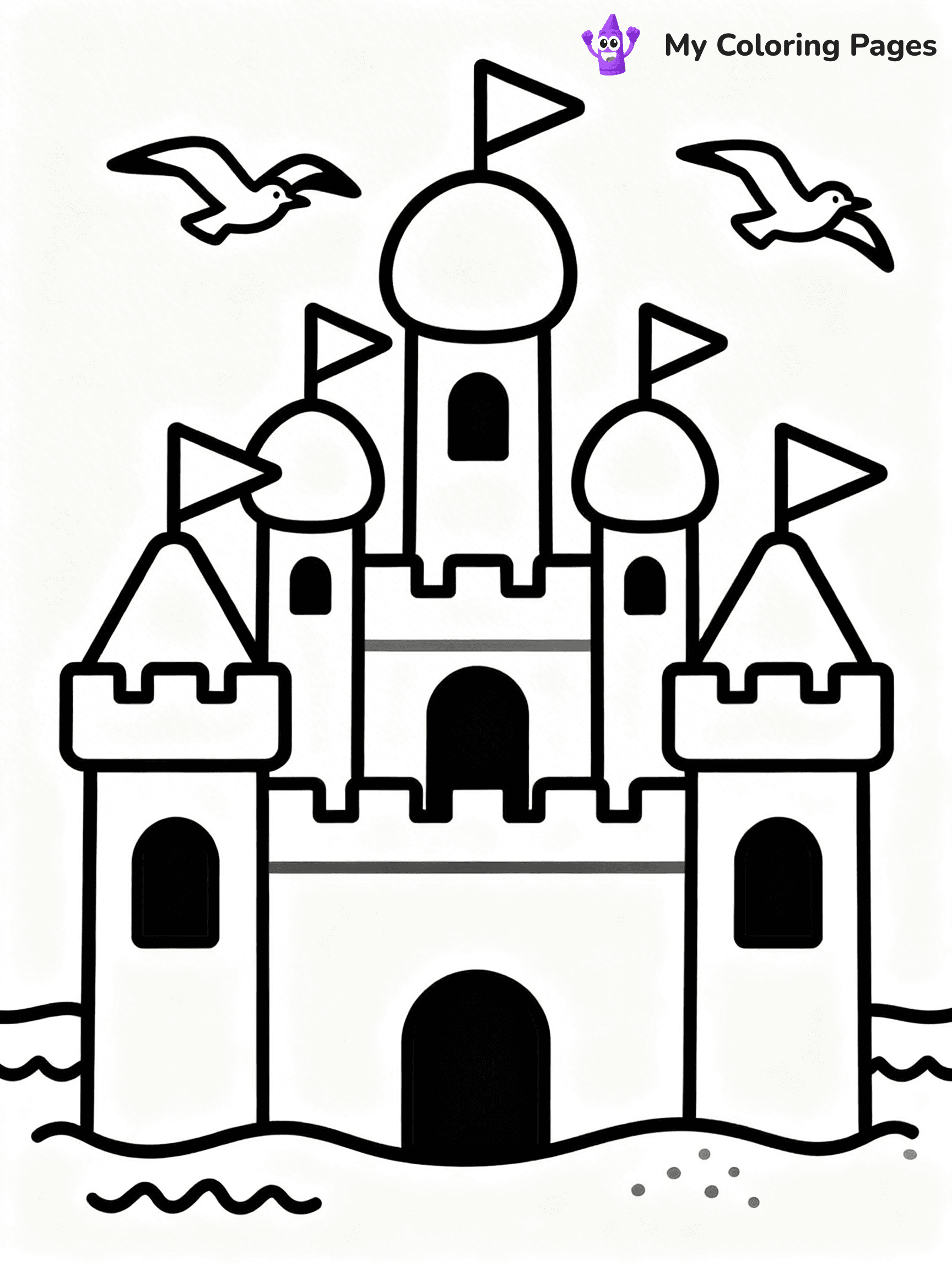 Sandcastle Coloring Pages - 10