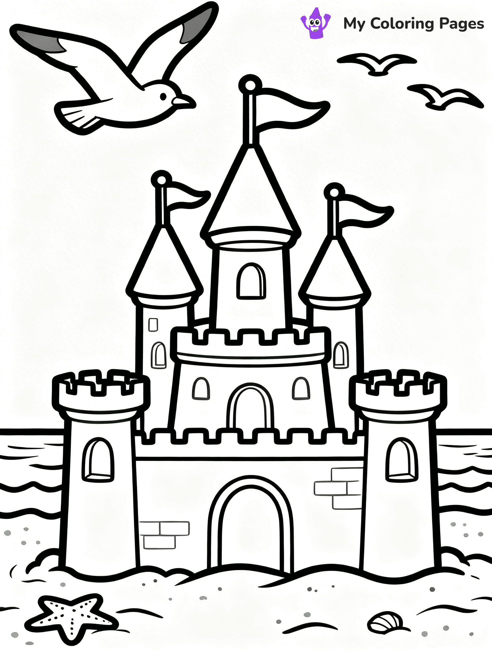 Sandcastle Coloring Pages - 8