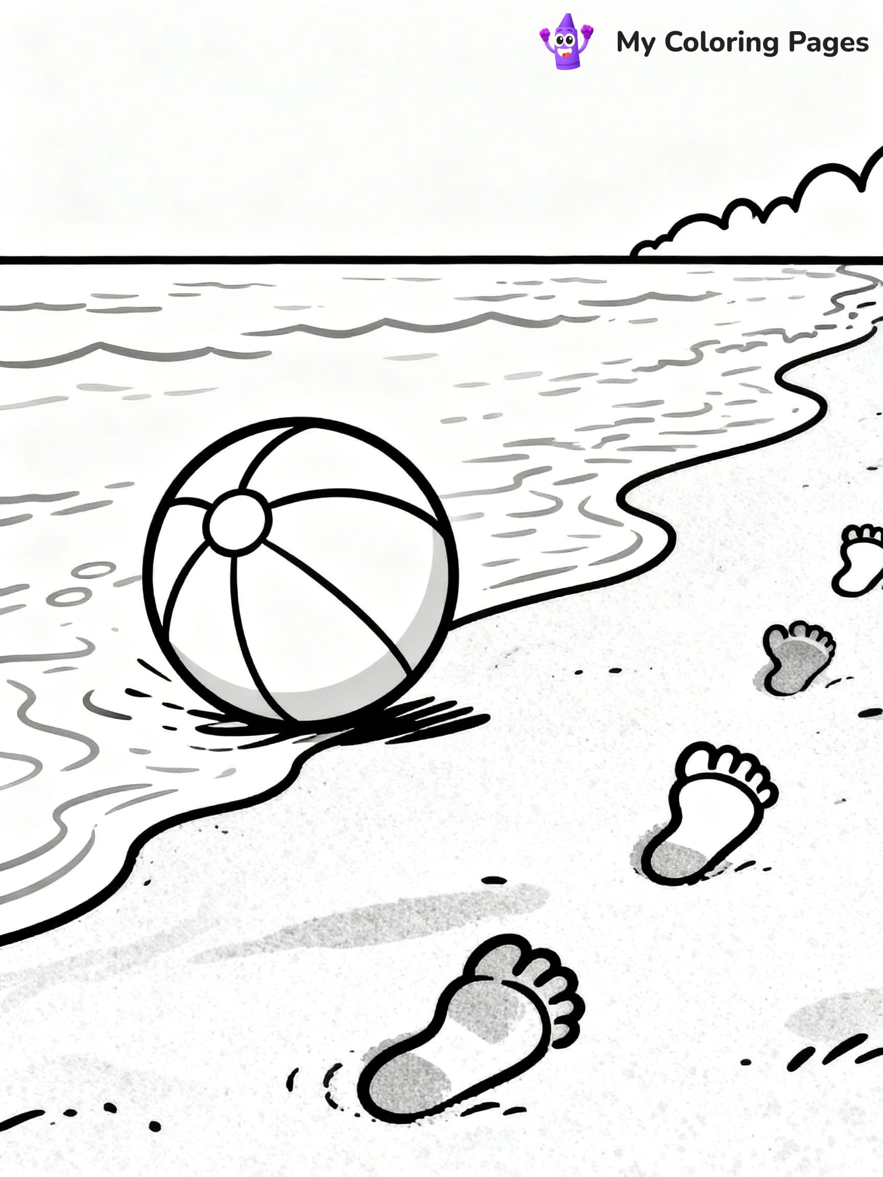Sandcastle Coloring Pages - 3