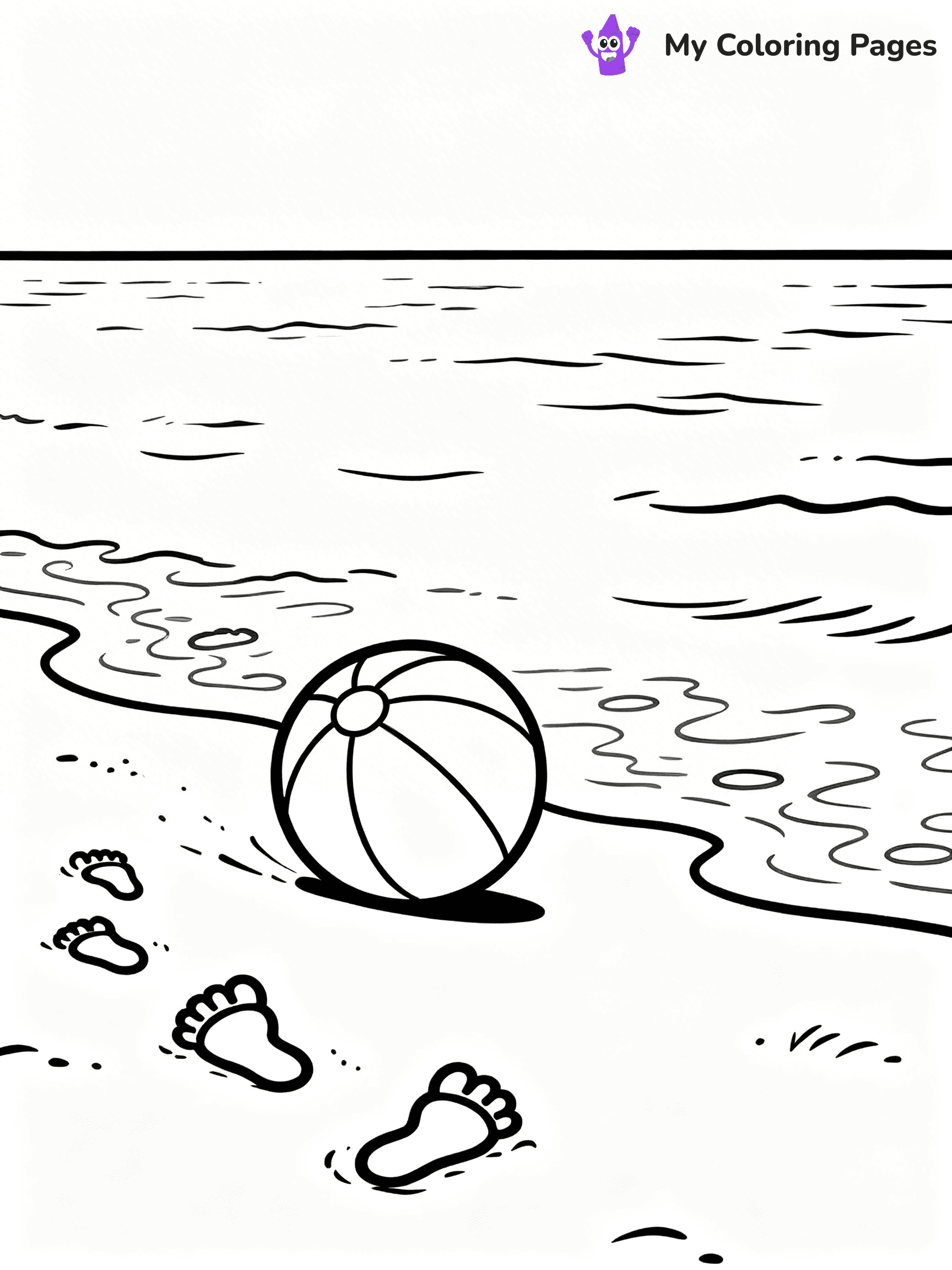 Sandcastle Coloring Pages - 2