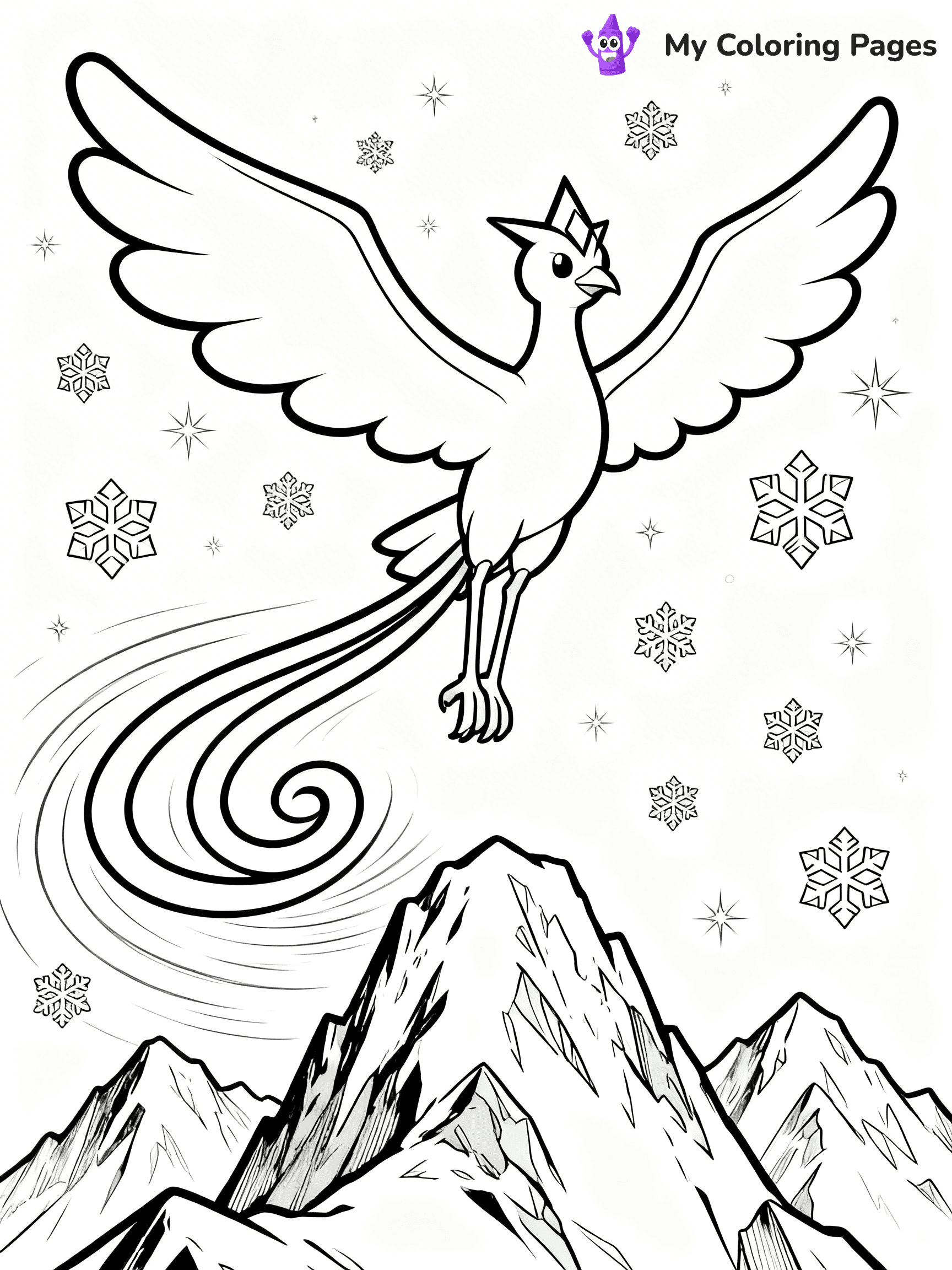 Articuno Coloring Pages - 14