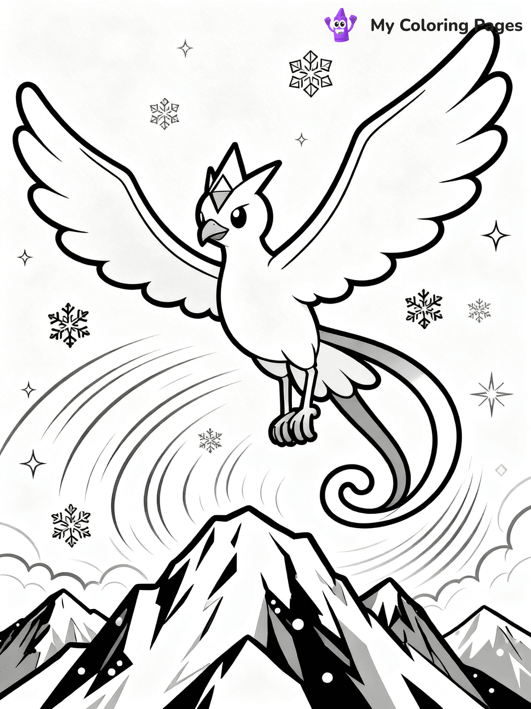 Articuno Coloring Pages - 12
