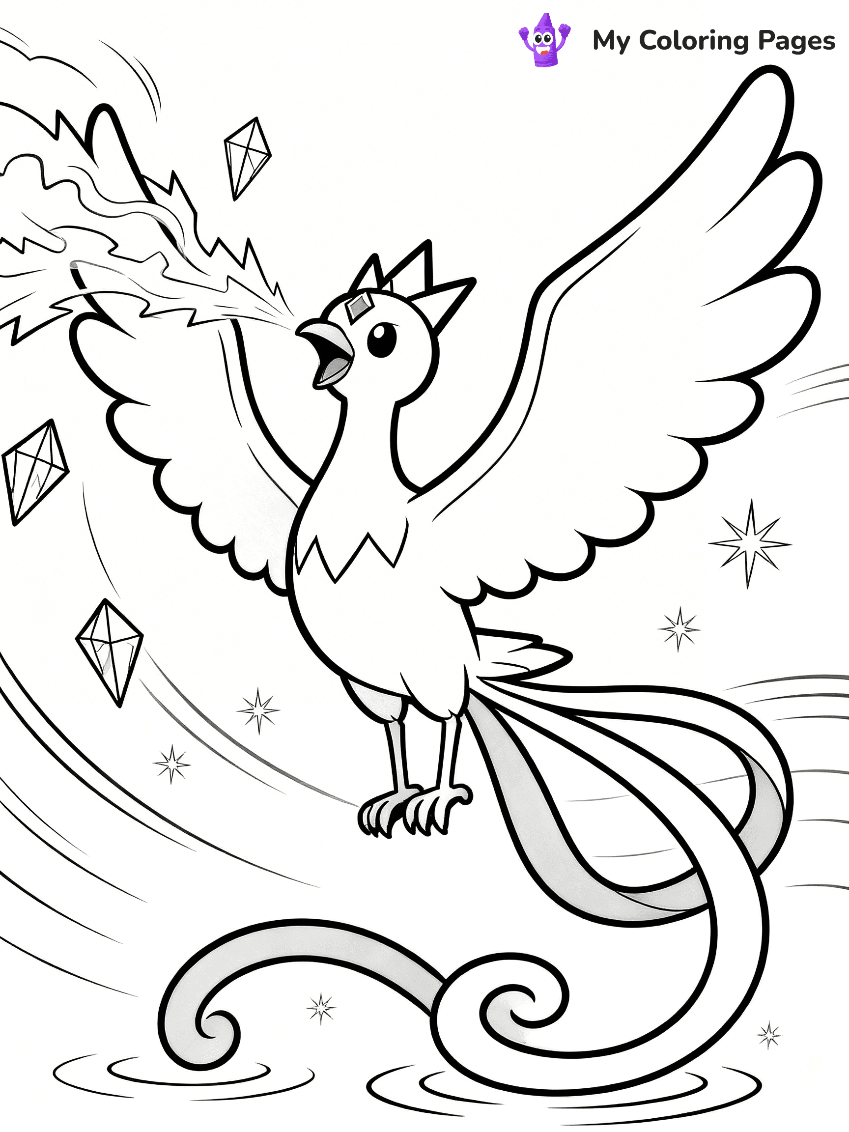 Articuno Coloring Pages - 11
