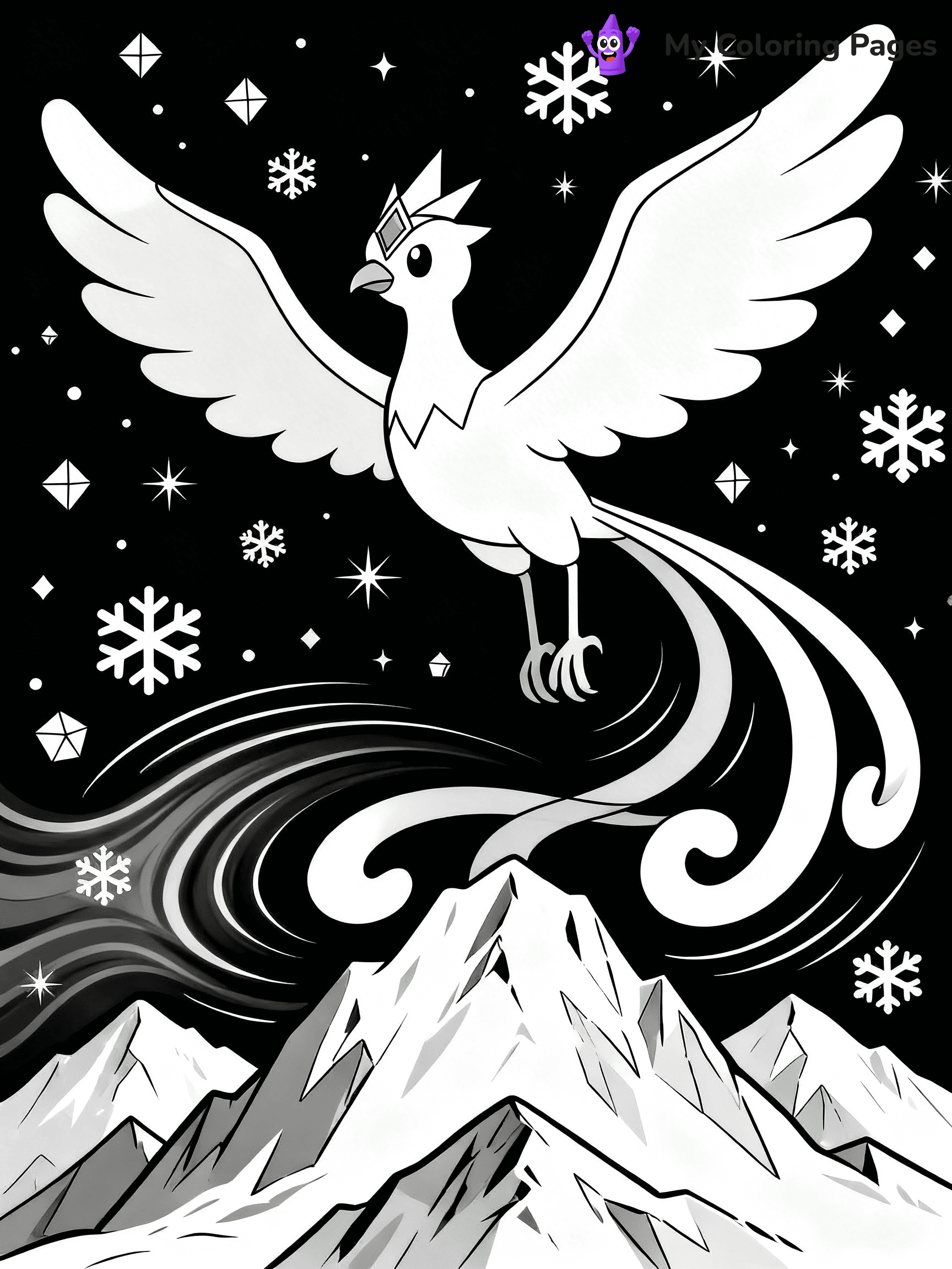 Articuno Coloring Pages - 10