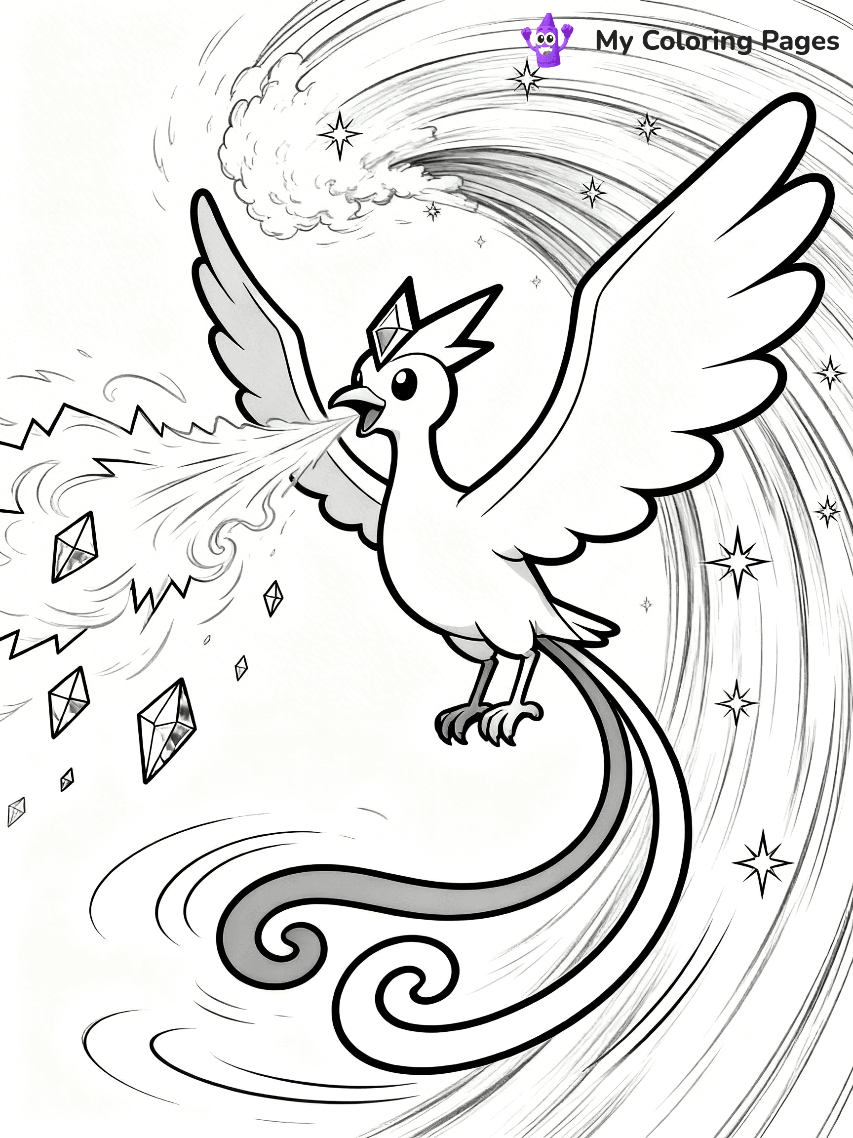 Articuno Coloring Pages - 9