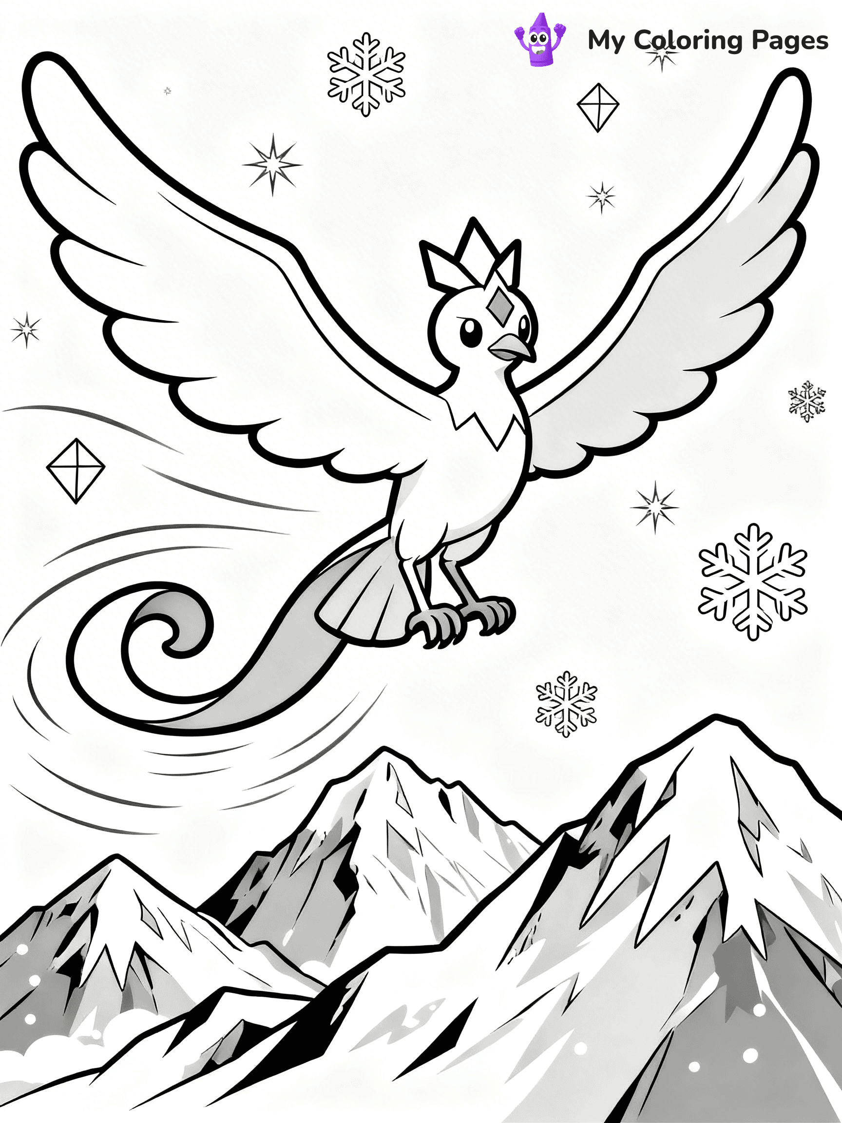 Articuno Coloring Pages - 8