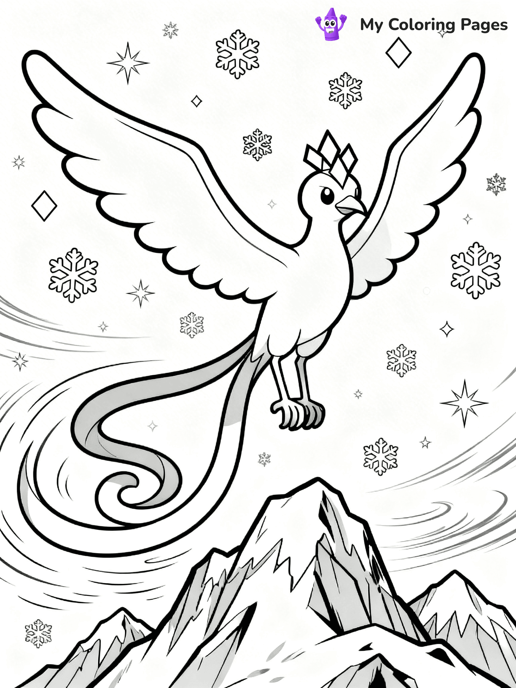 Articuno Coloring Pages - 6