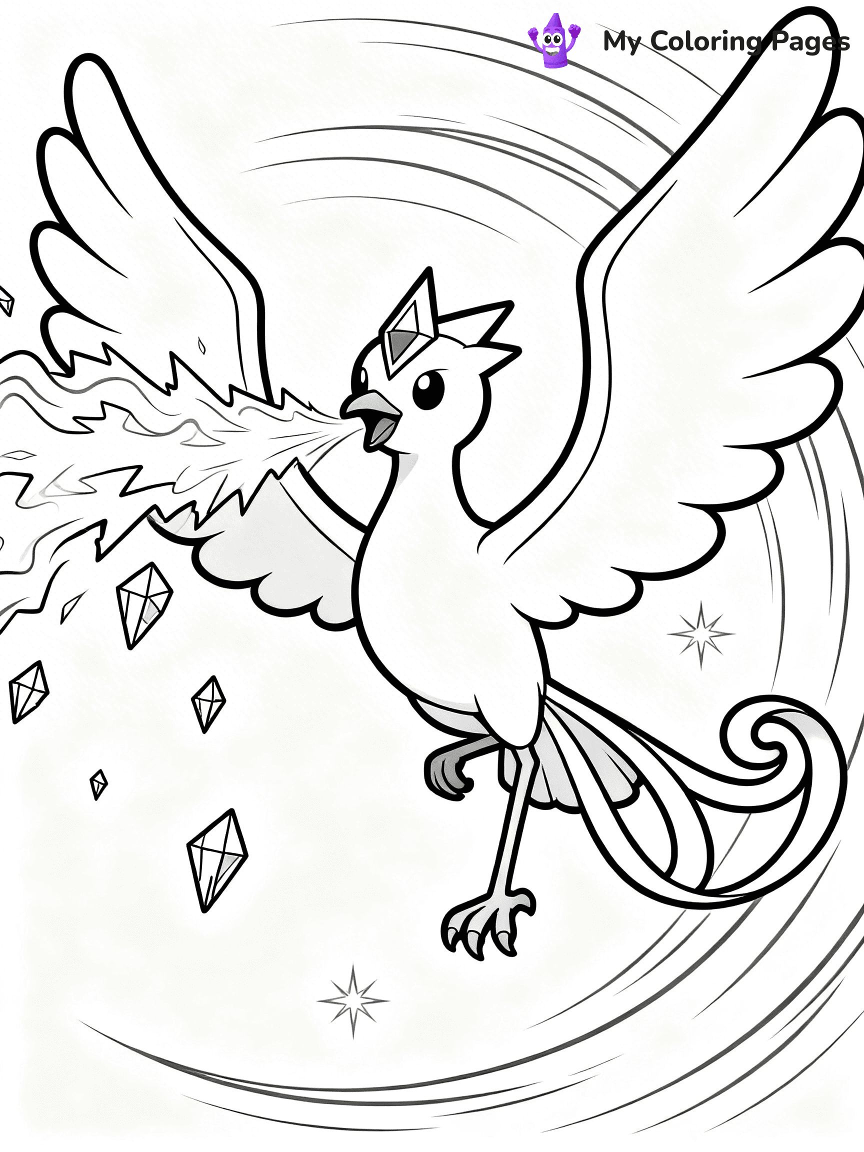 Articuno Coloring Pages - 1