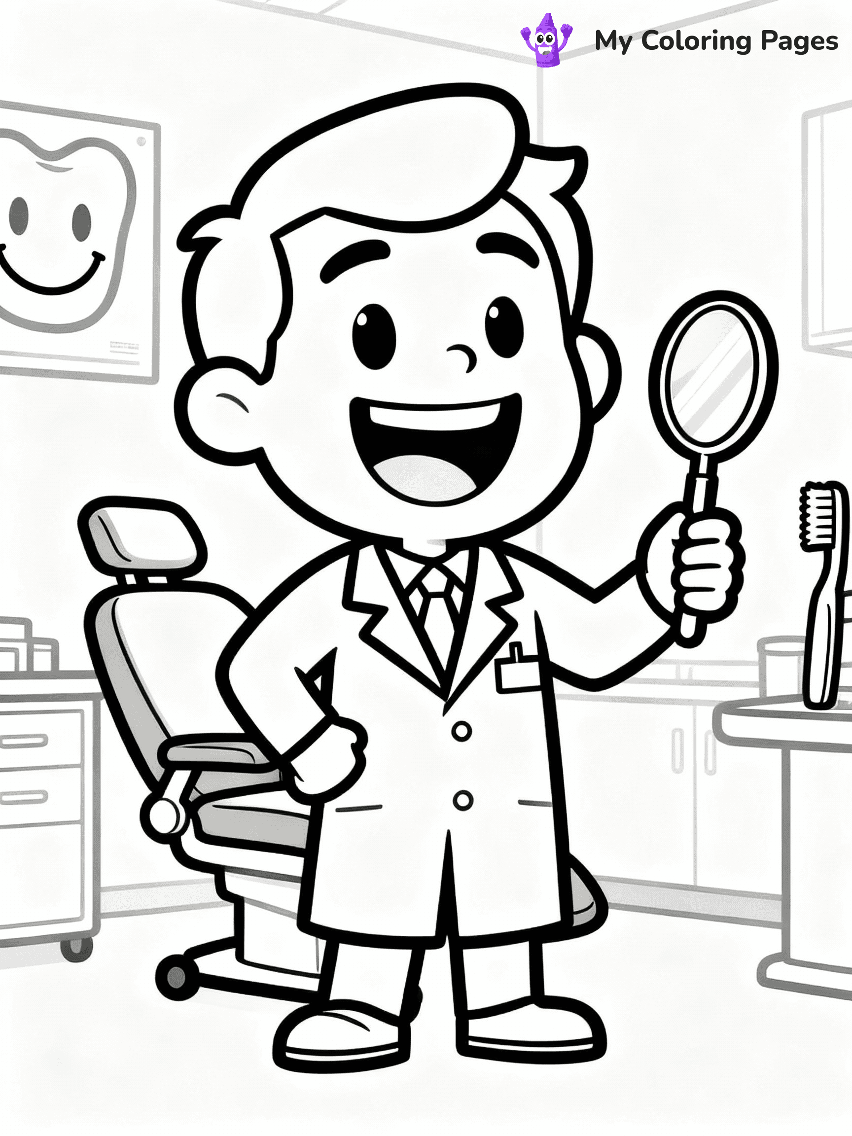 Dental Coloring Pages - 17