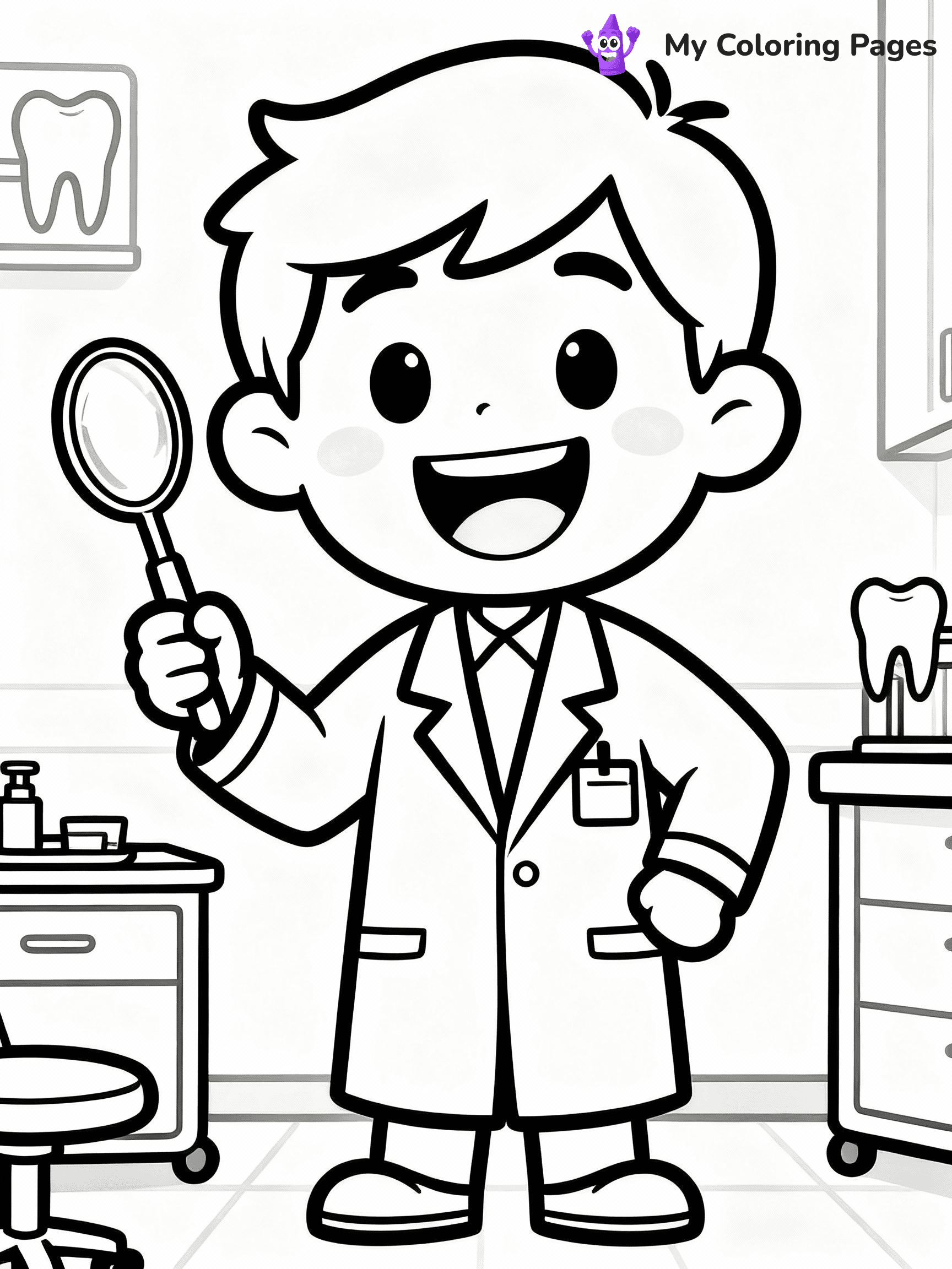 Dental Coloring Pages - 16