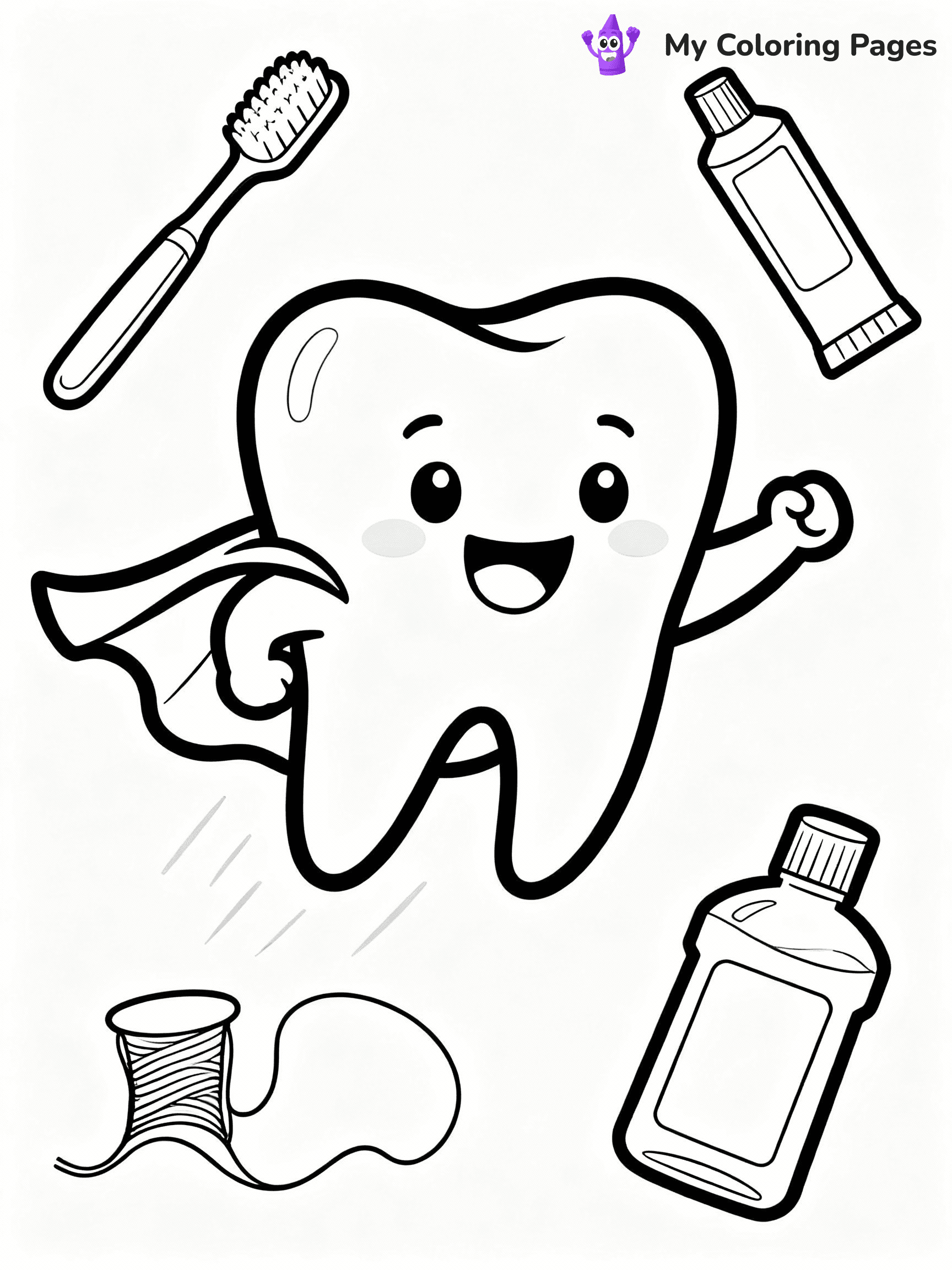 Dental Coloring Pages - 8
