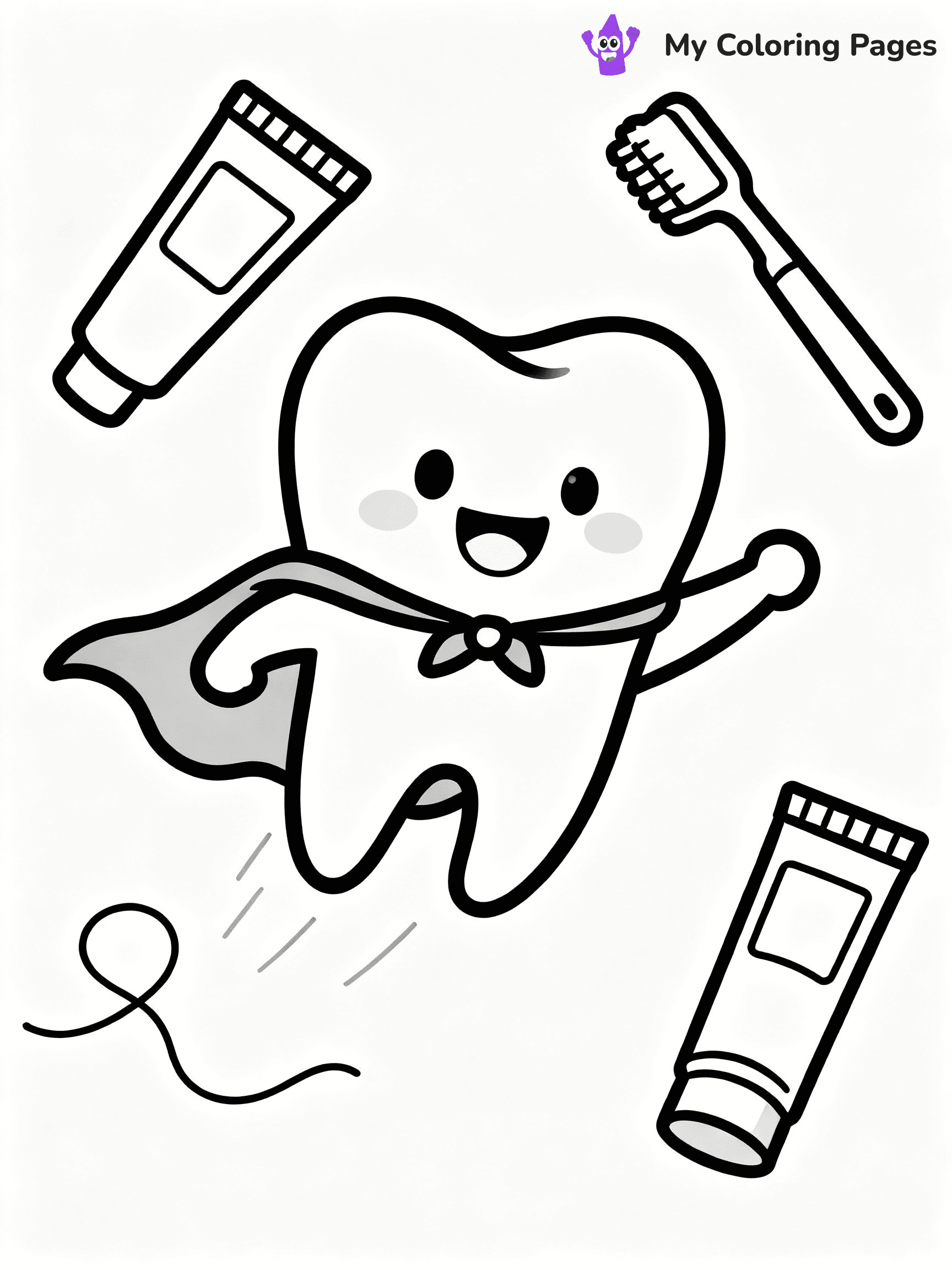 Dental Coloring Pages - 6