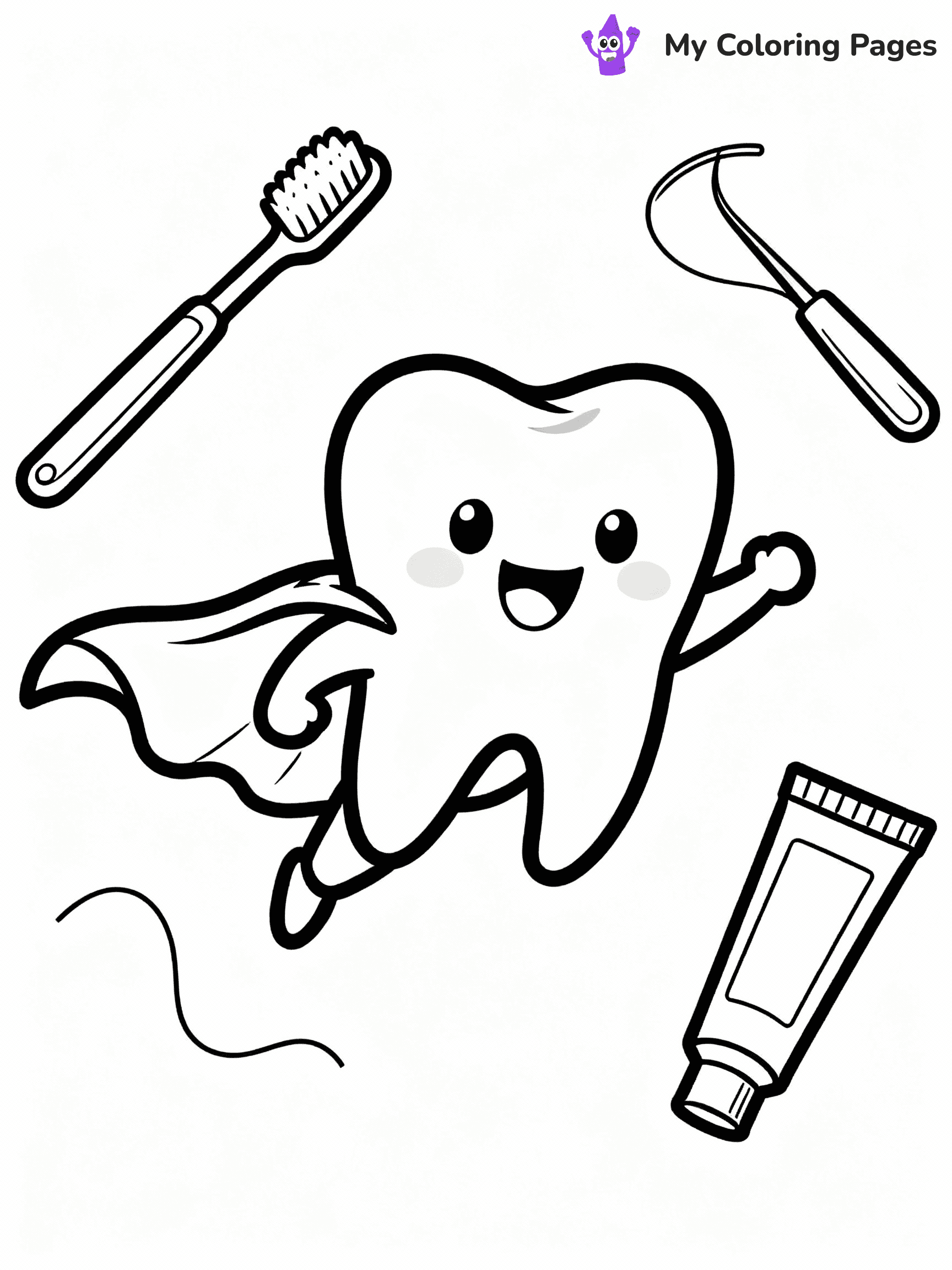 Dental Coloring Pages - 4