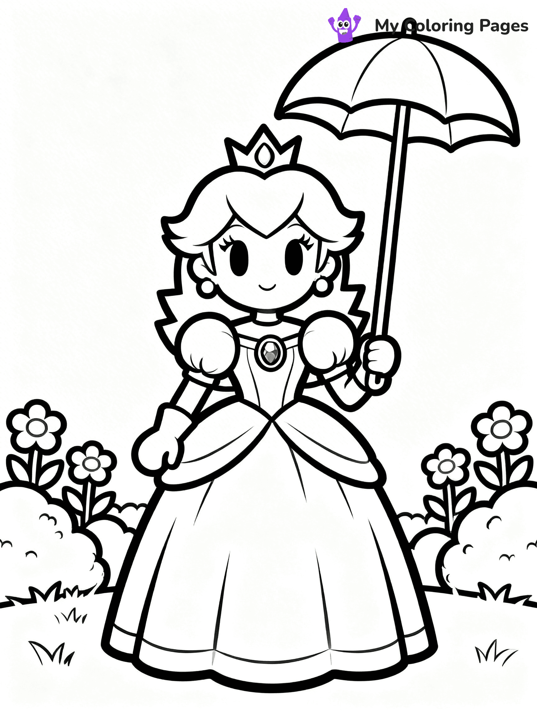 Paper Mario Coloring Pages - 25