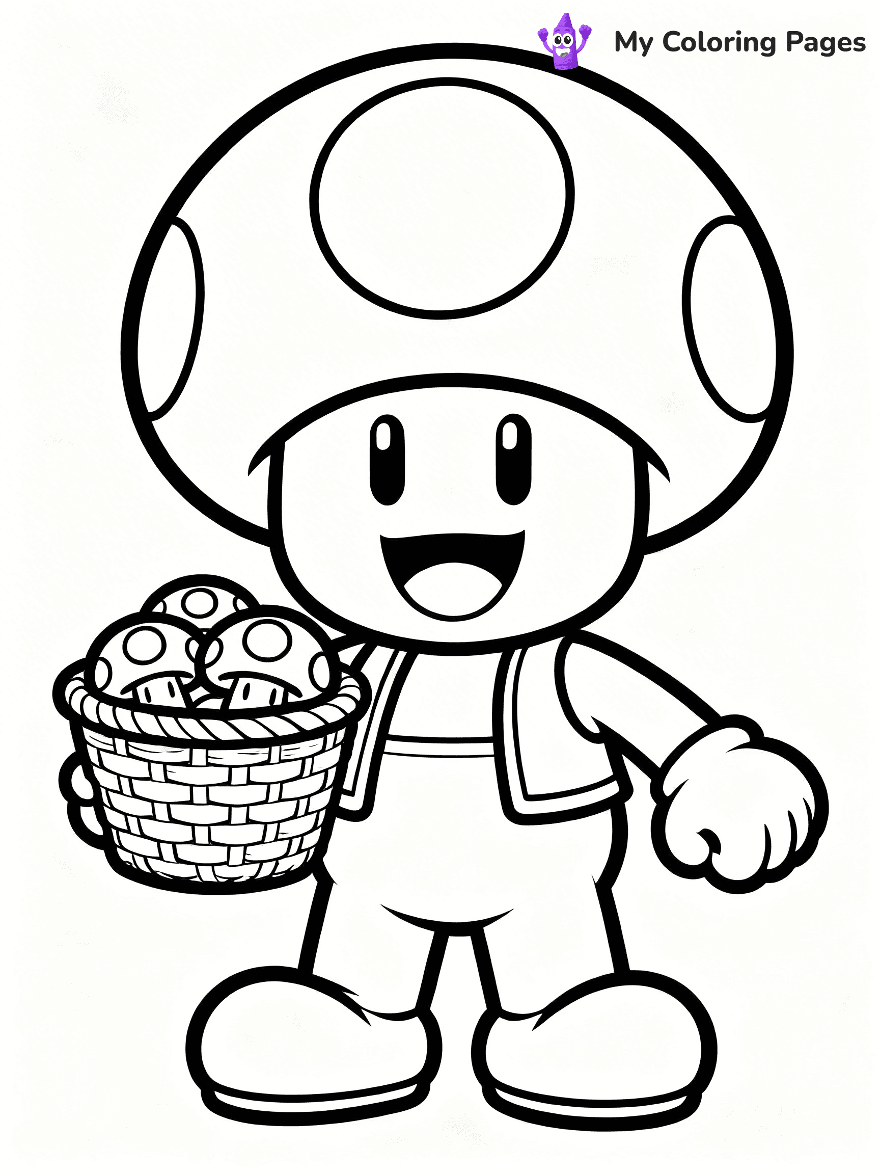 Paper Mario Coloring Pages - 1
