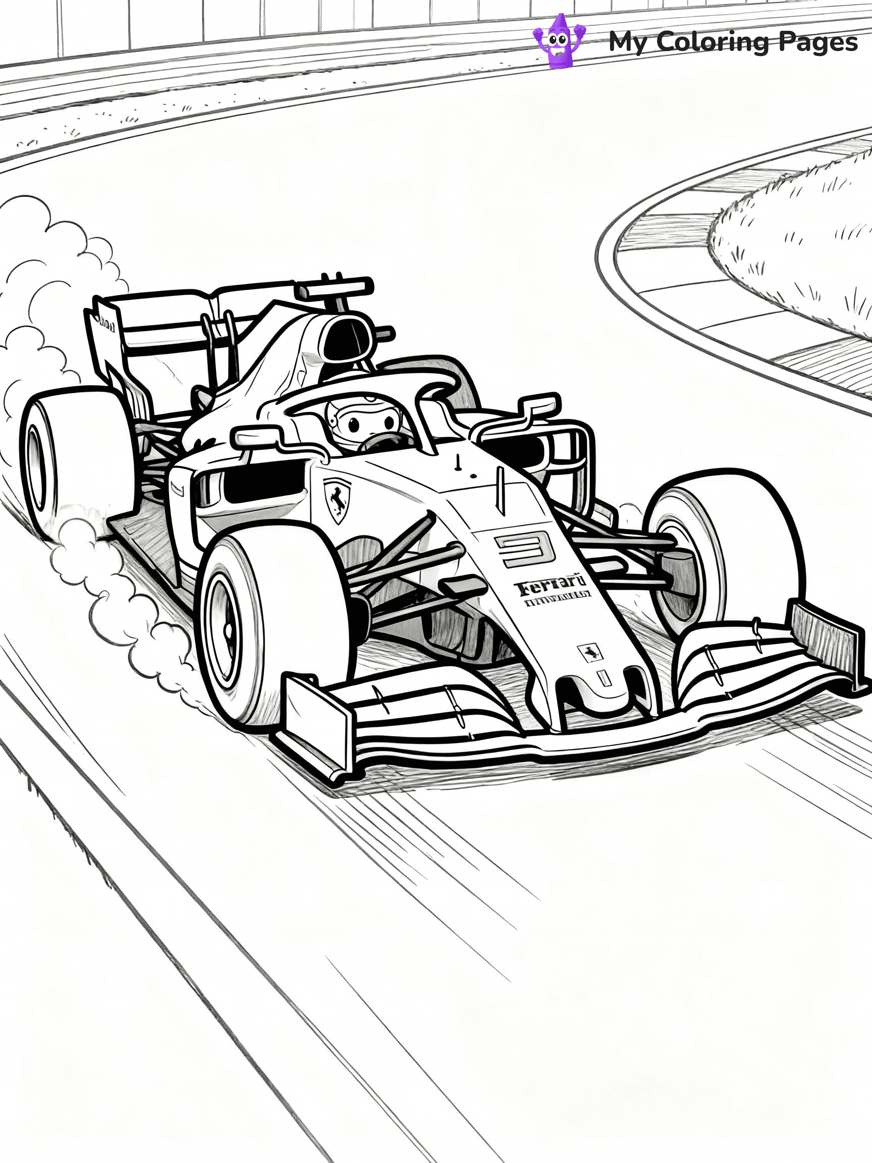 Ferrari Coloring Pages - 22