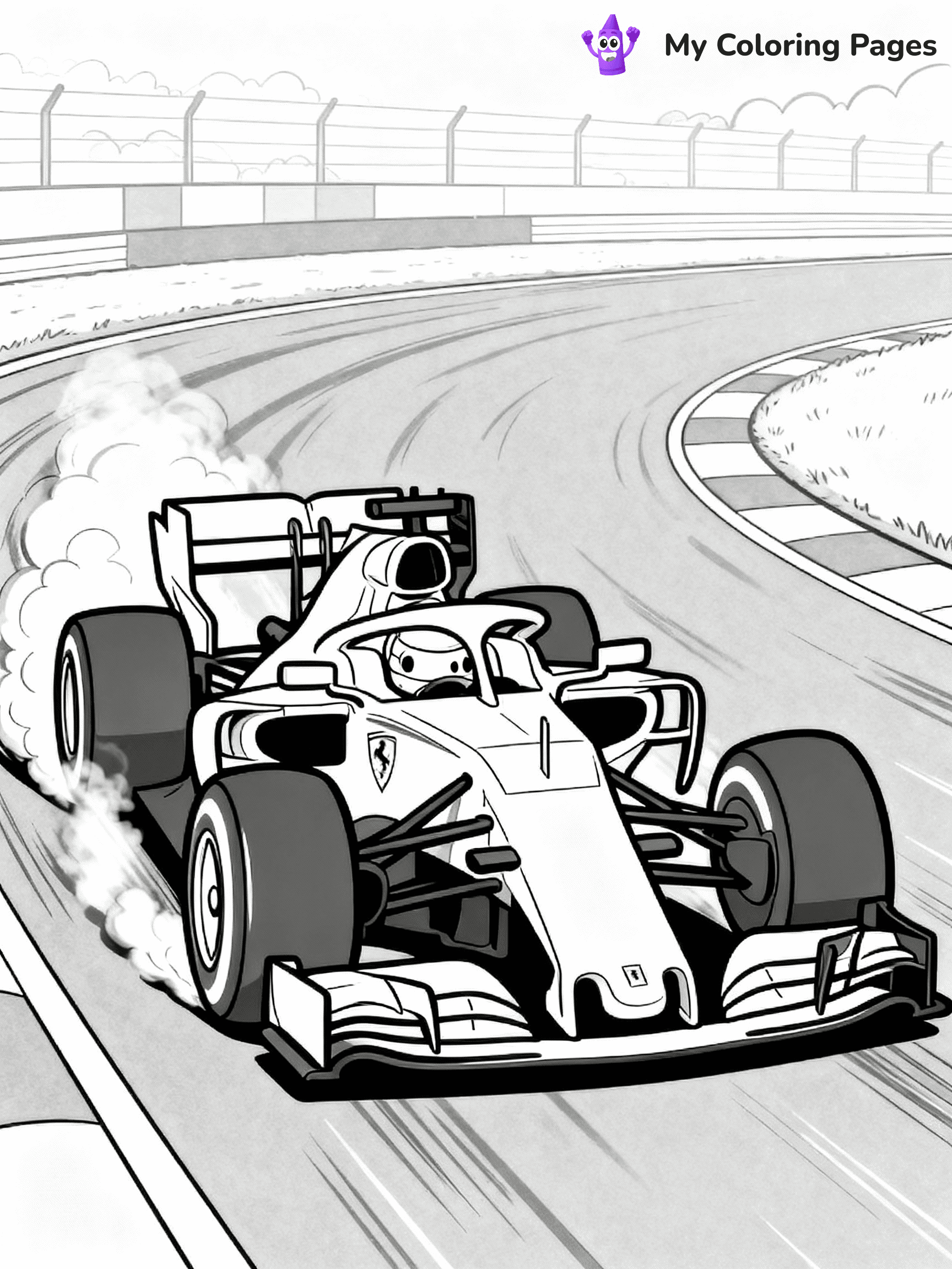 Ferrari Coloring Pages - 19