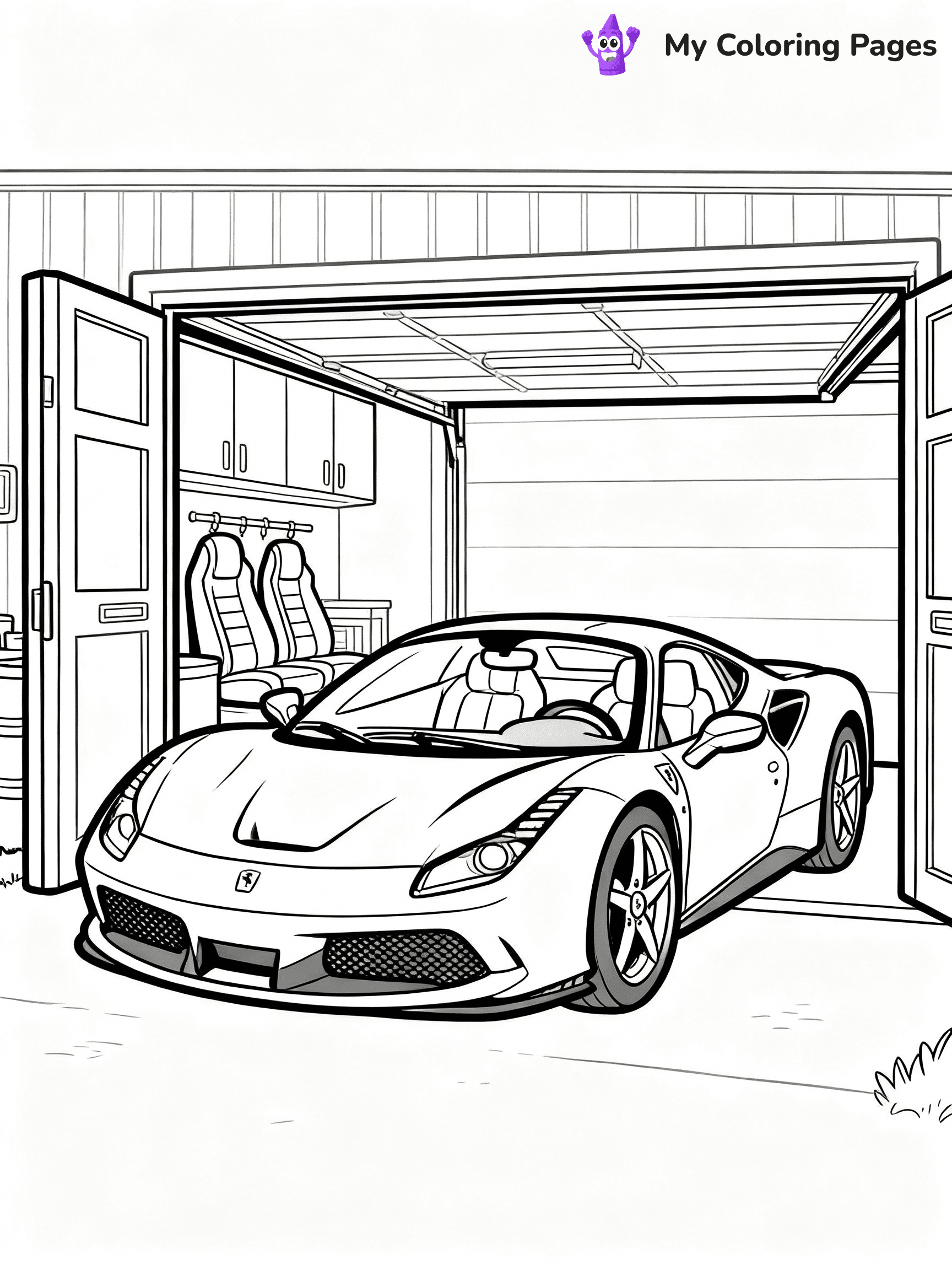 Ferrari Coloring Pages - 18
