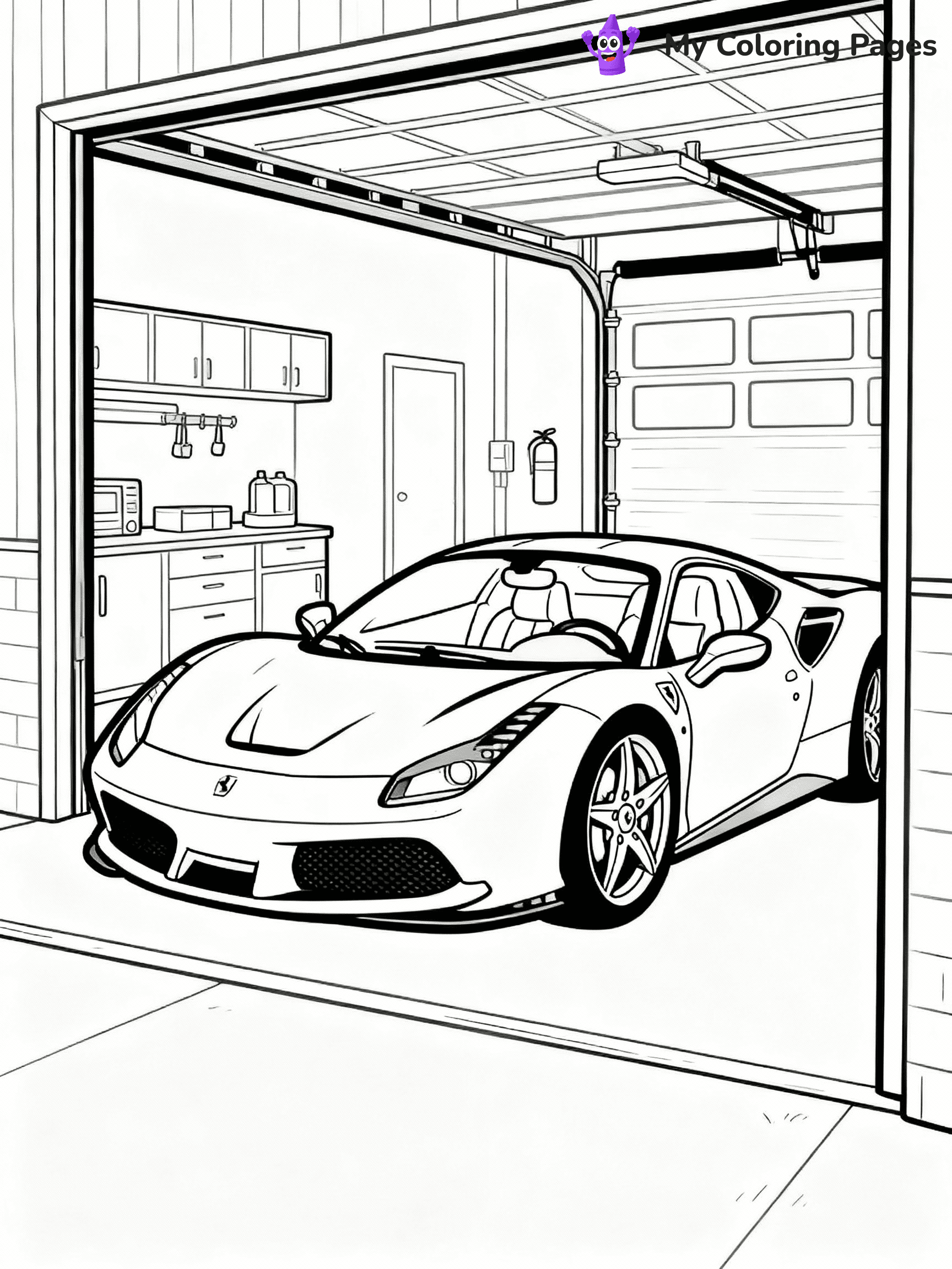 Ferrari Coloring Pages - 17