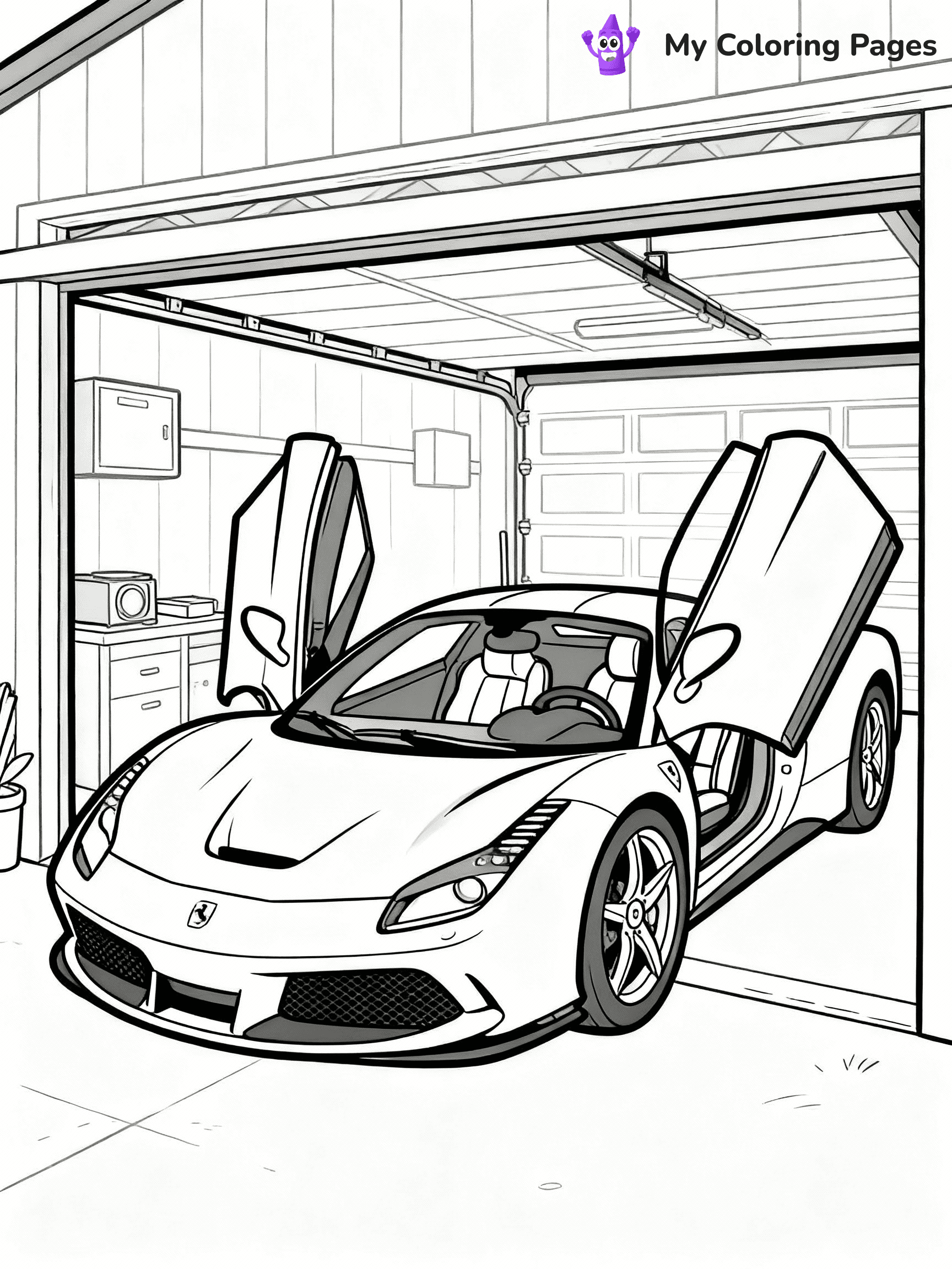 Ferrari Coloring Pages - 16