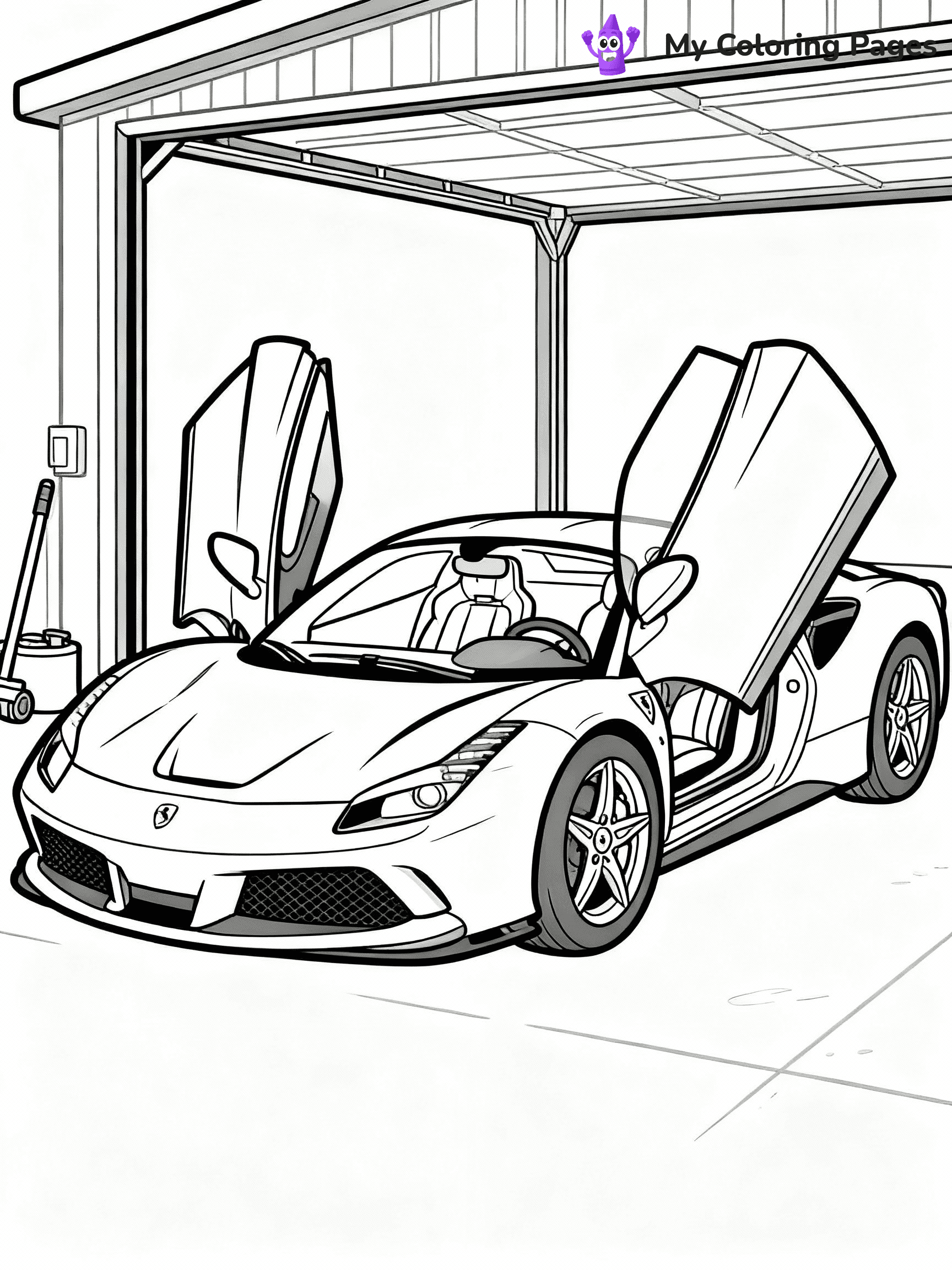 Ferrari Coloring Pages - 15