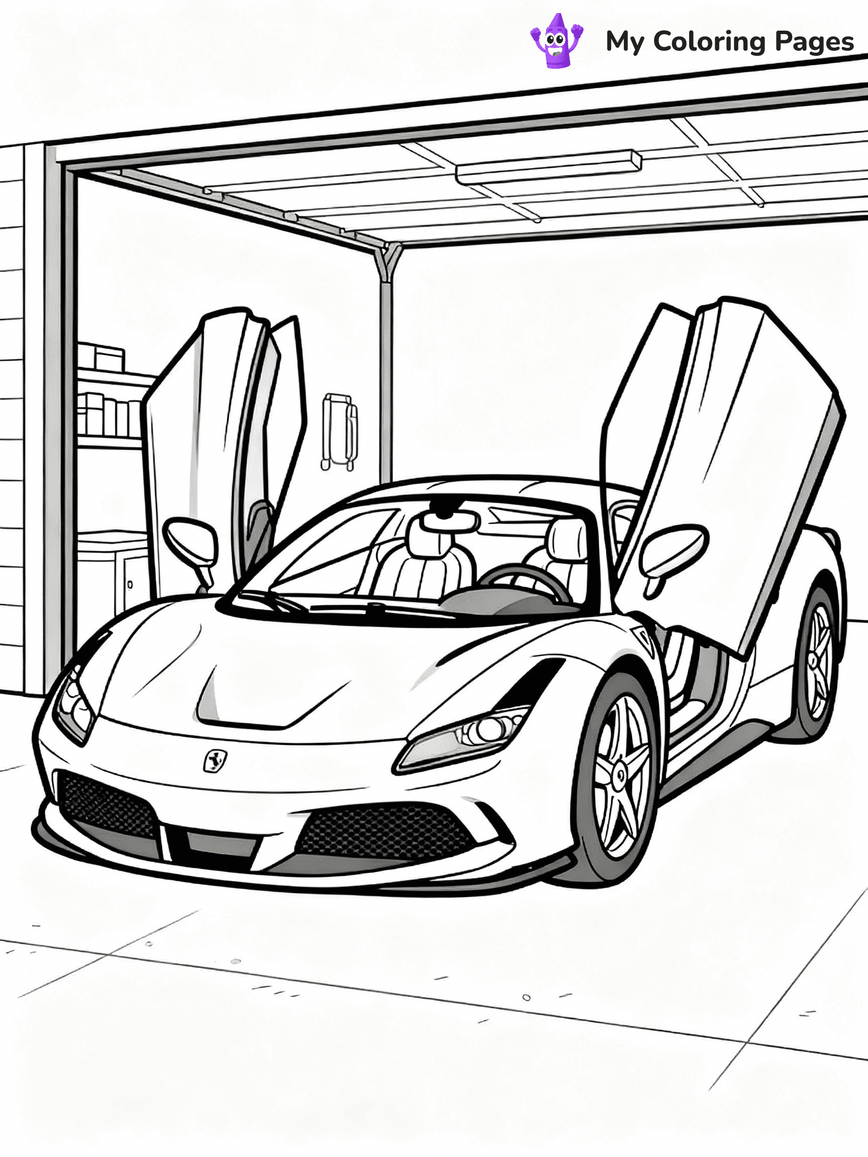 Ferrari Coloring Pages - 14