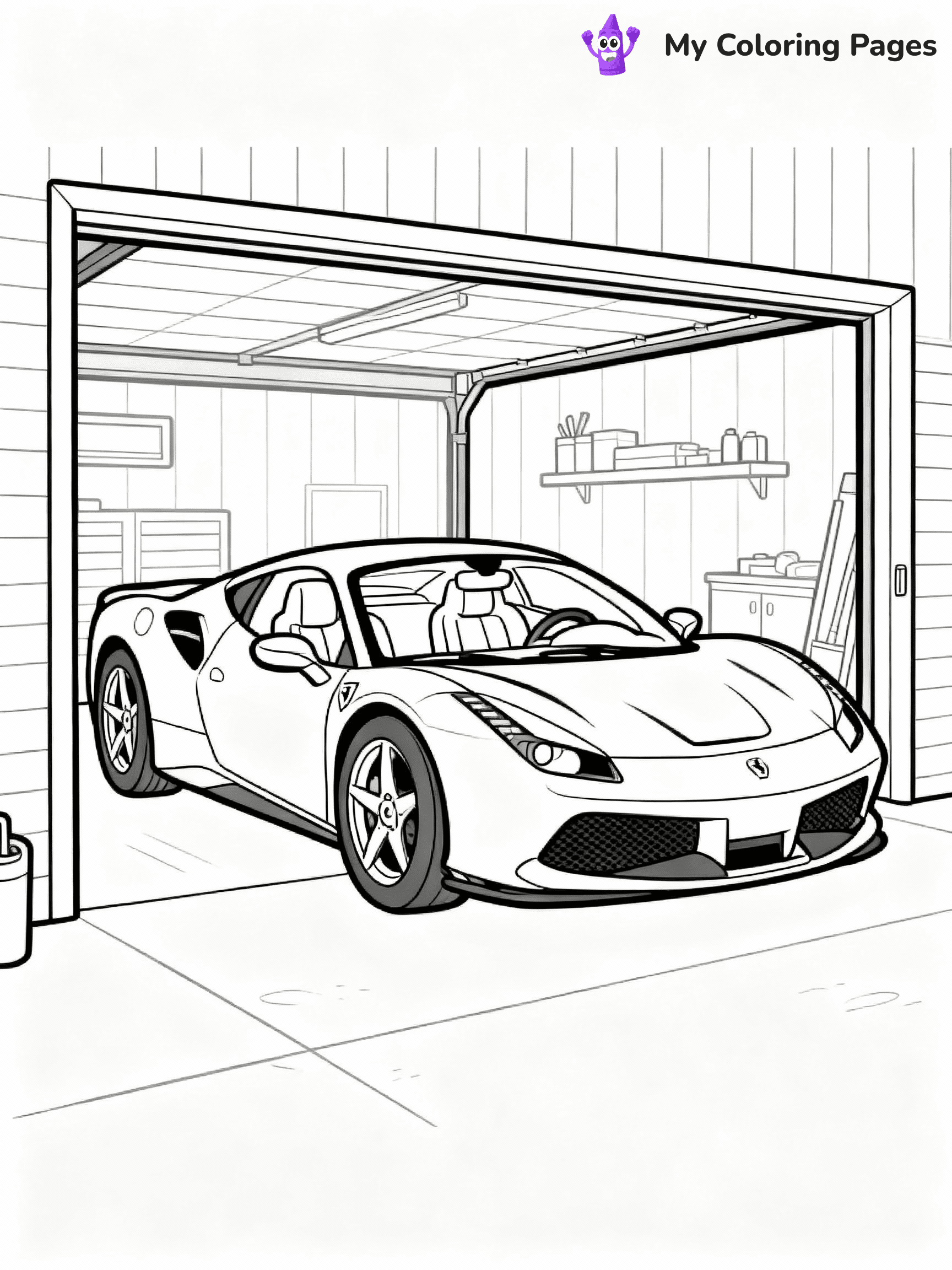 Ferrari Coloring Pages - 13