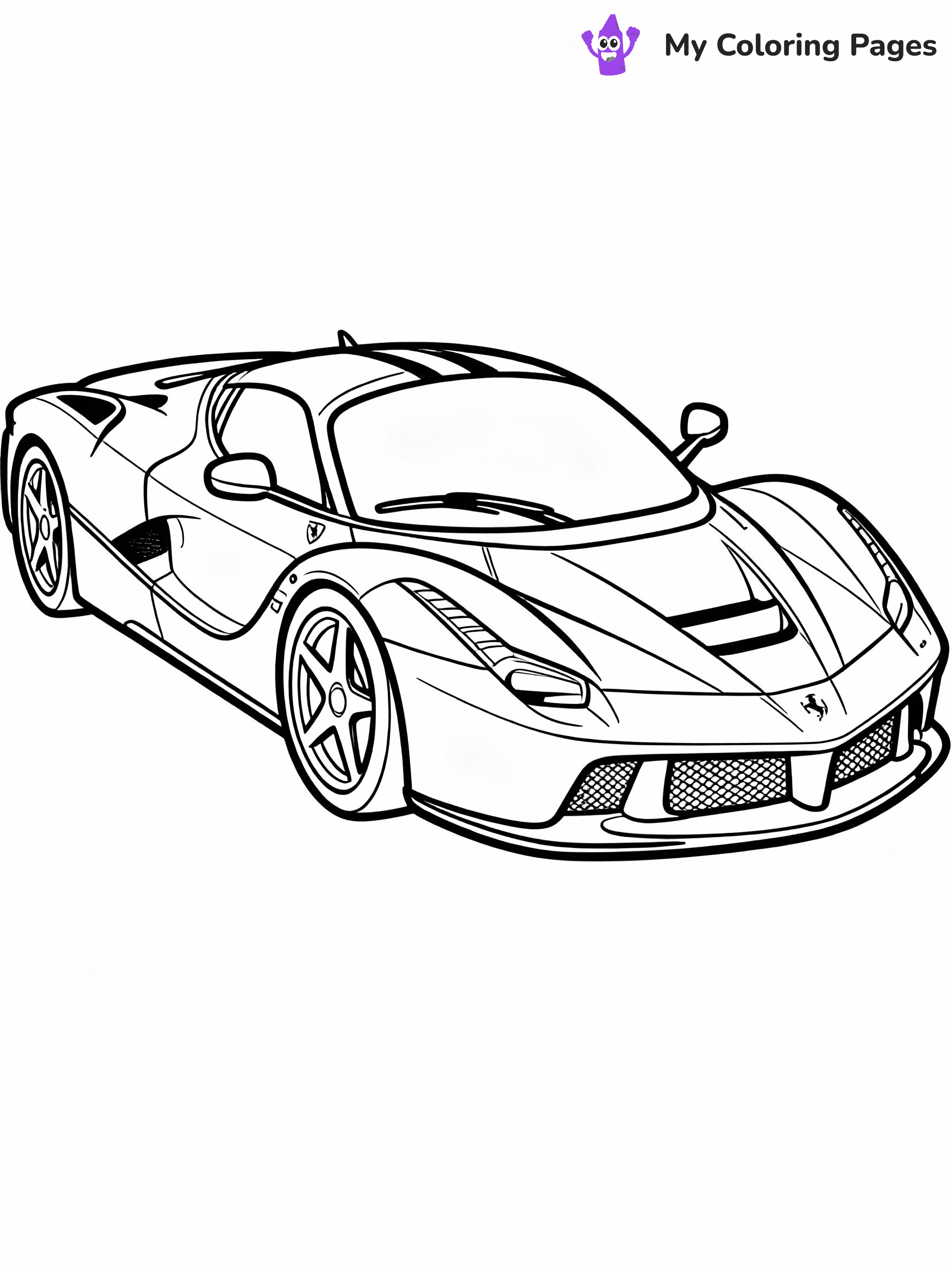 Ferrari Coloring Pages - 10