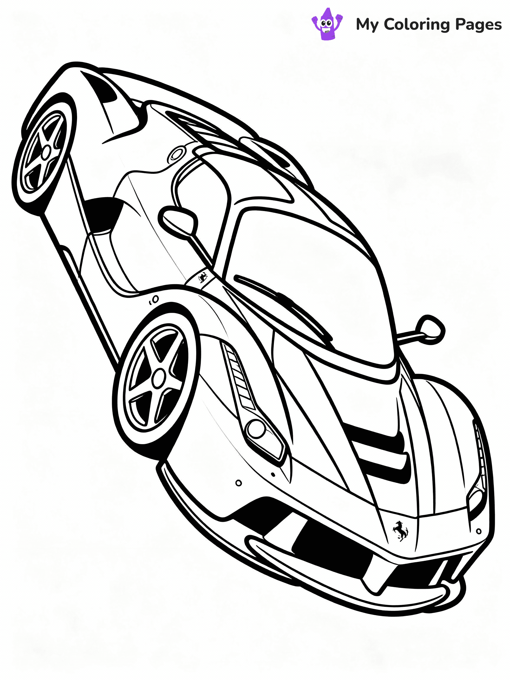 Ferrari Coloring Pages - 9