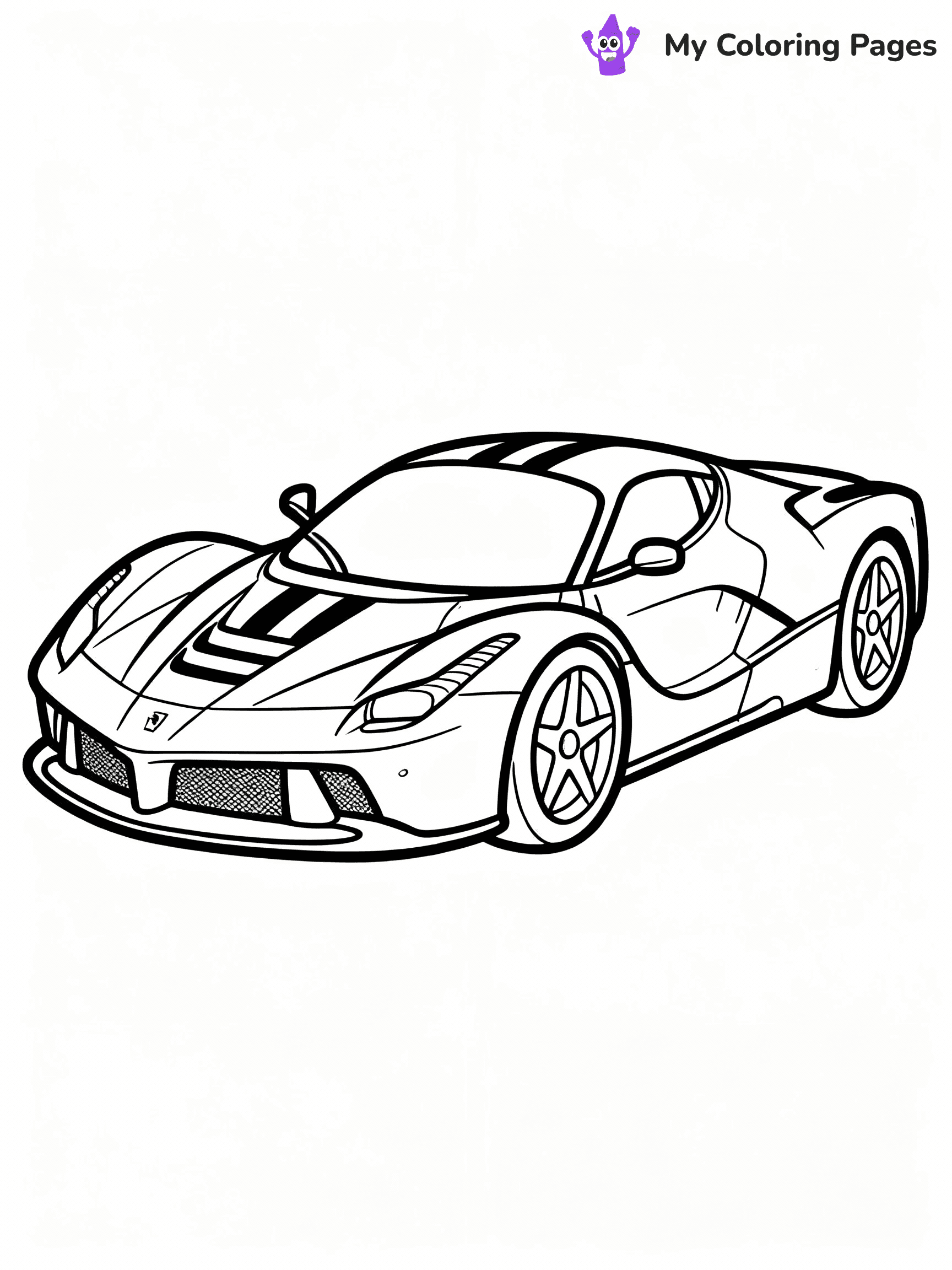 Ferrari Coloring Pages - 8