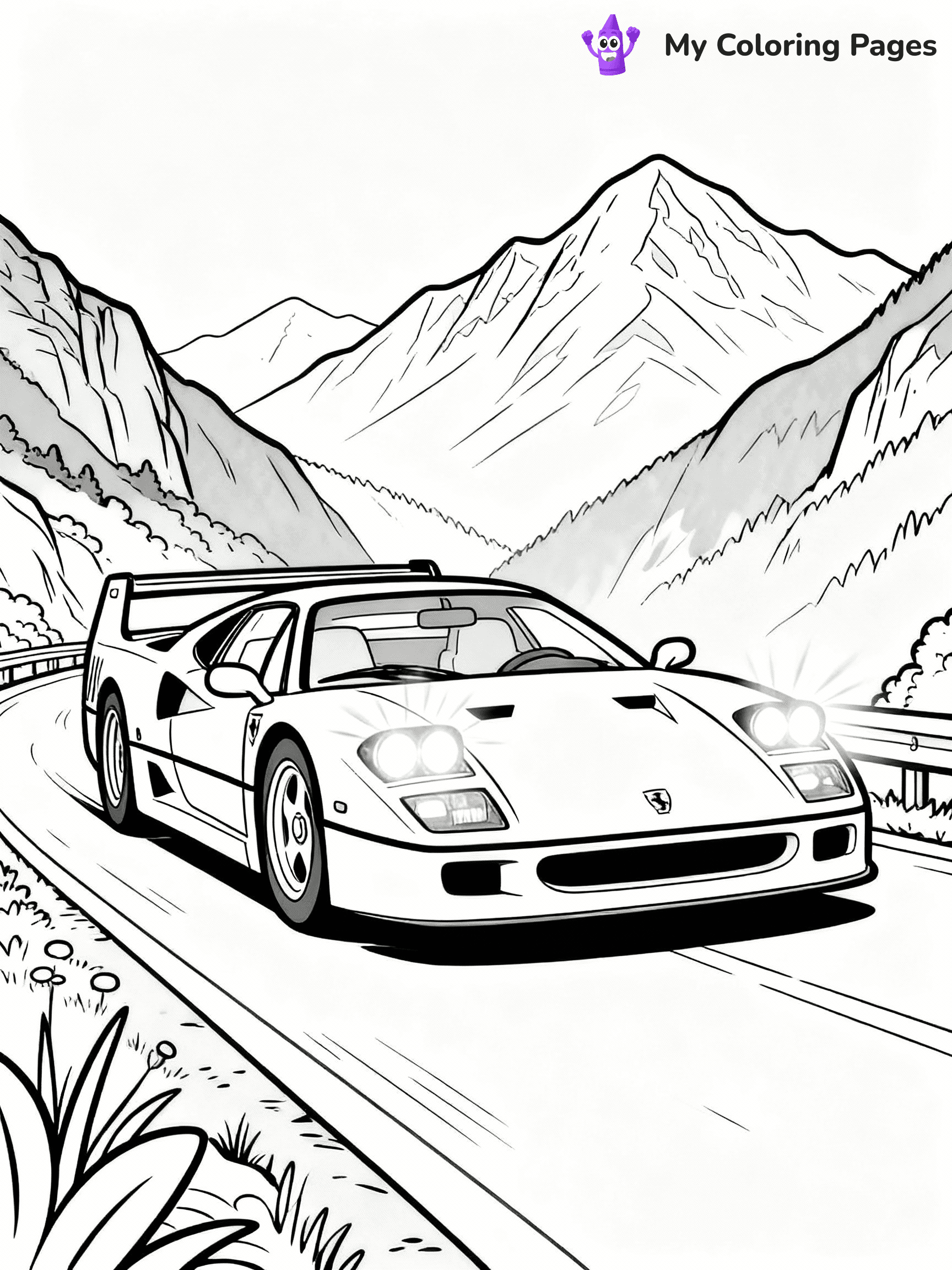 Ferrari Coloring Pages - 6