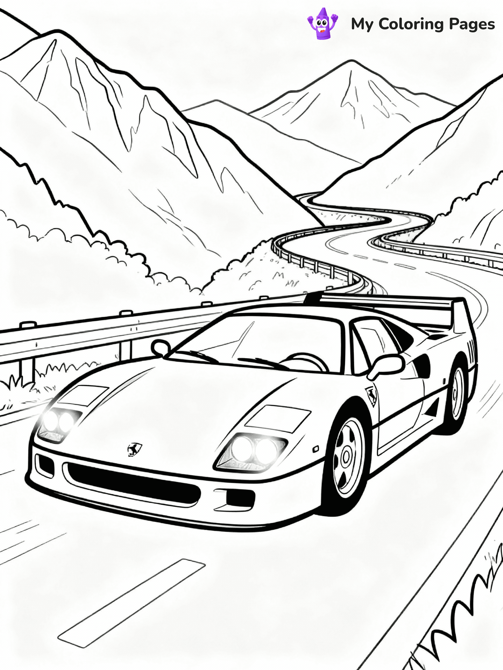 Ferrari Coloring Pages - 5