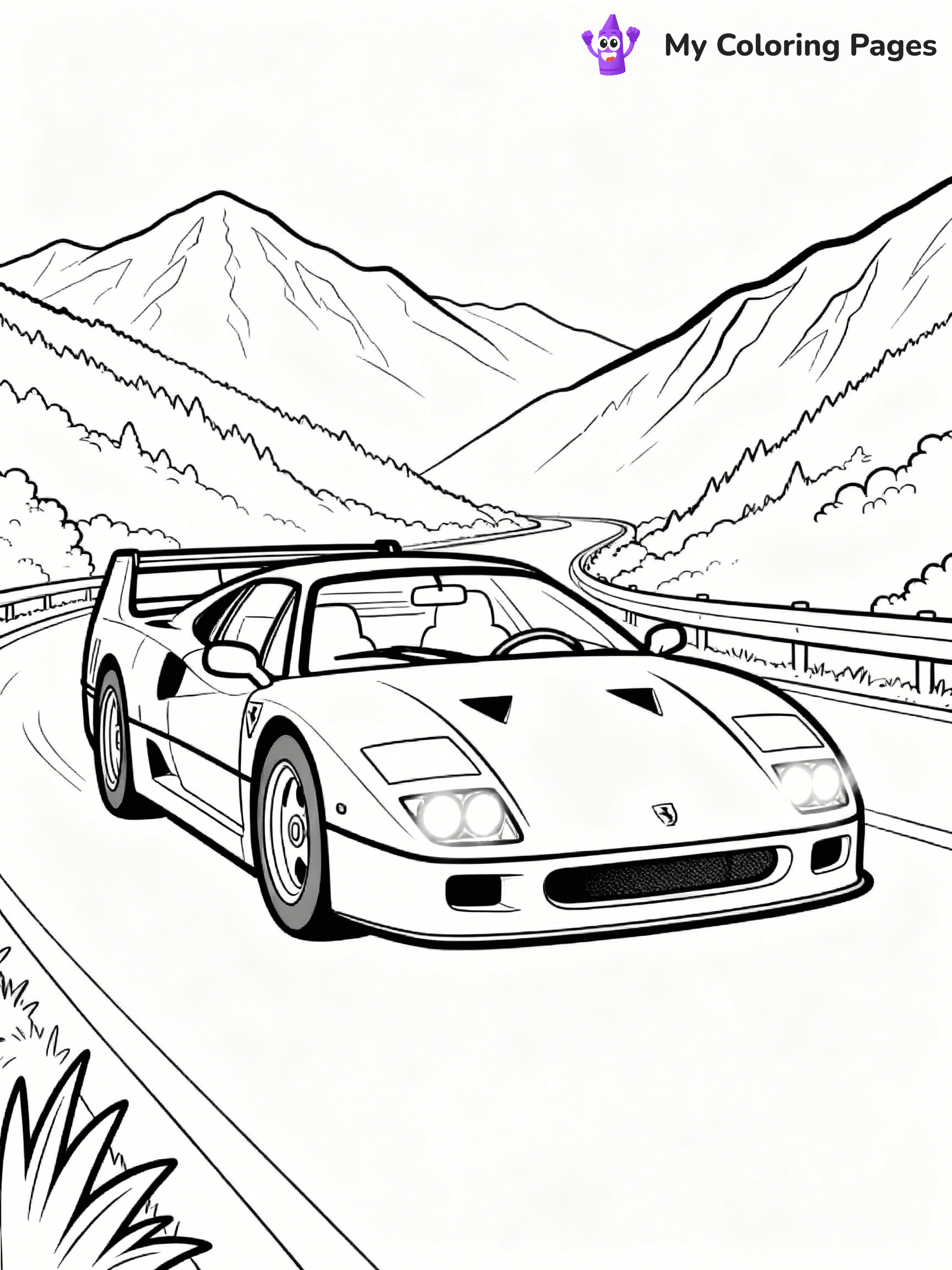 Ferrari Coloring Pages - 2