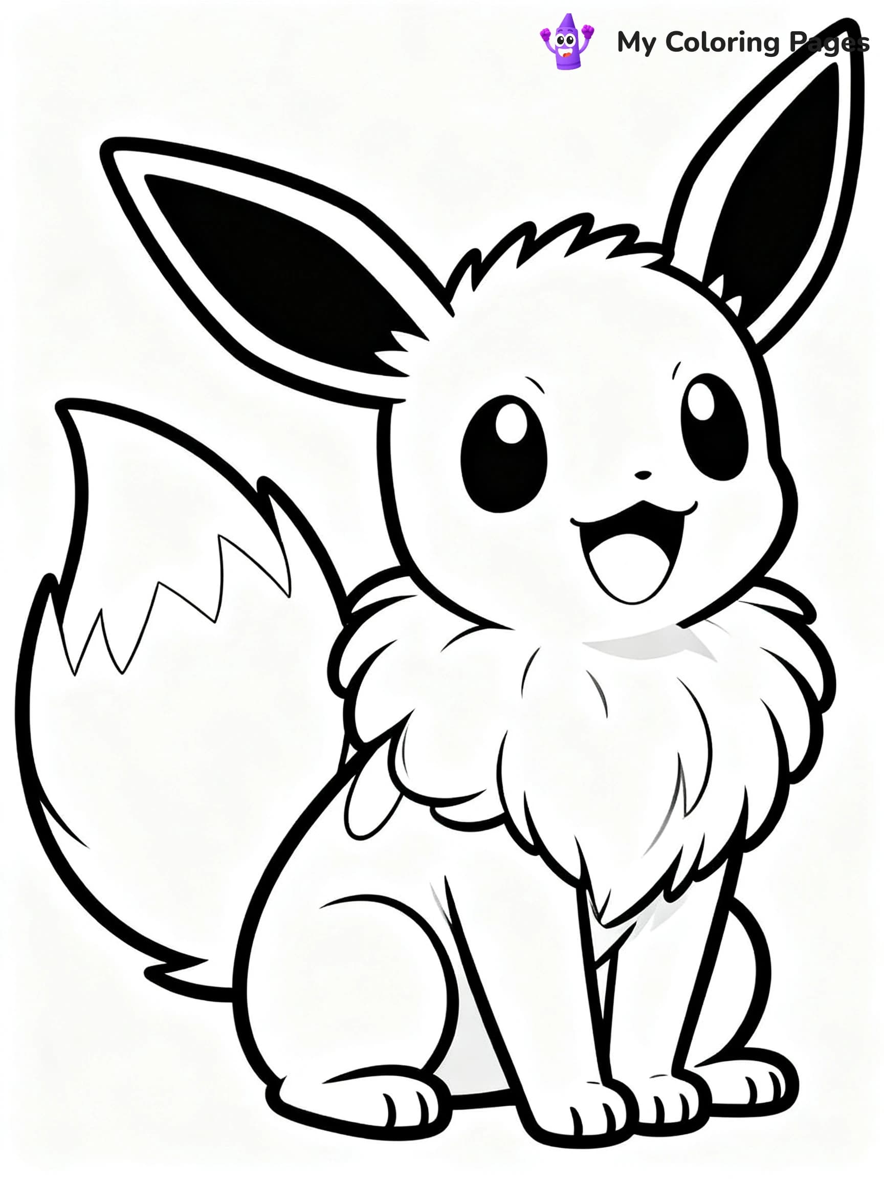 Cute Mew Coloring Pages - 23