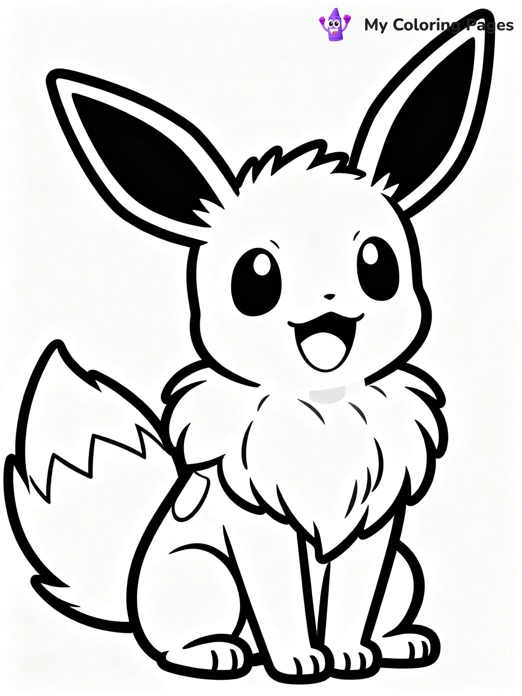 Cute Mew Coloring Pages - 22