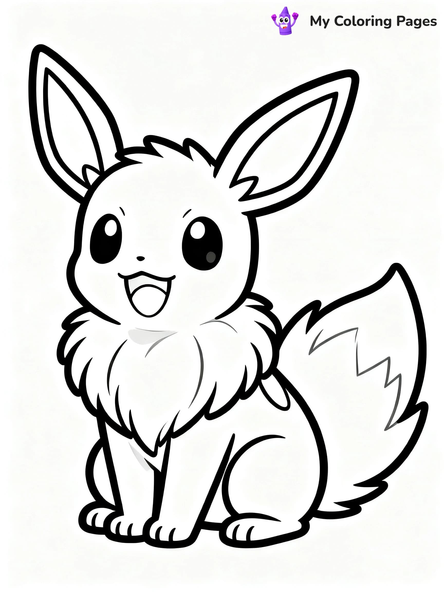 Cute Mew Coloring Pages - 21