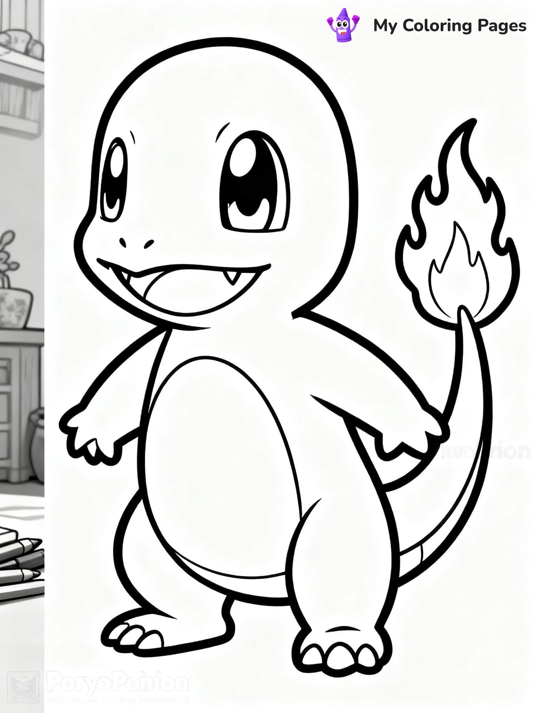 Cute Mew Coloring Pages - 8