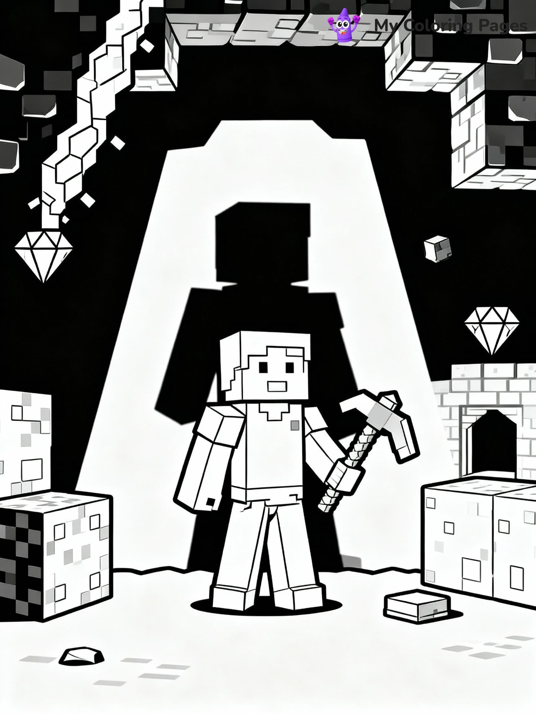Minecraft Coloring Pages - 13