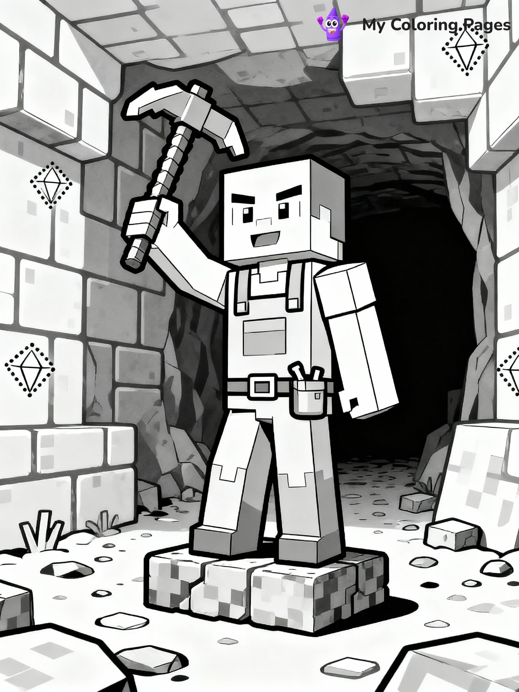 Minecraft Coloring Pages - 12