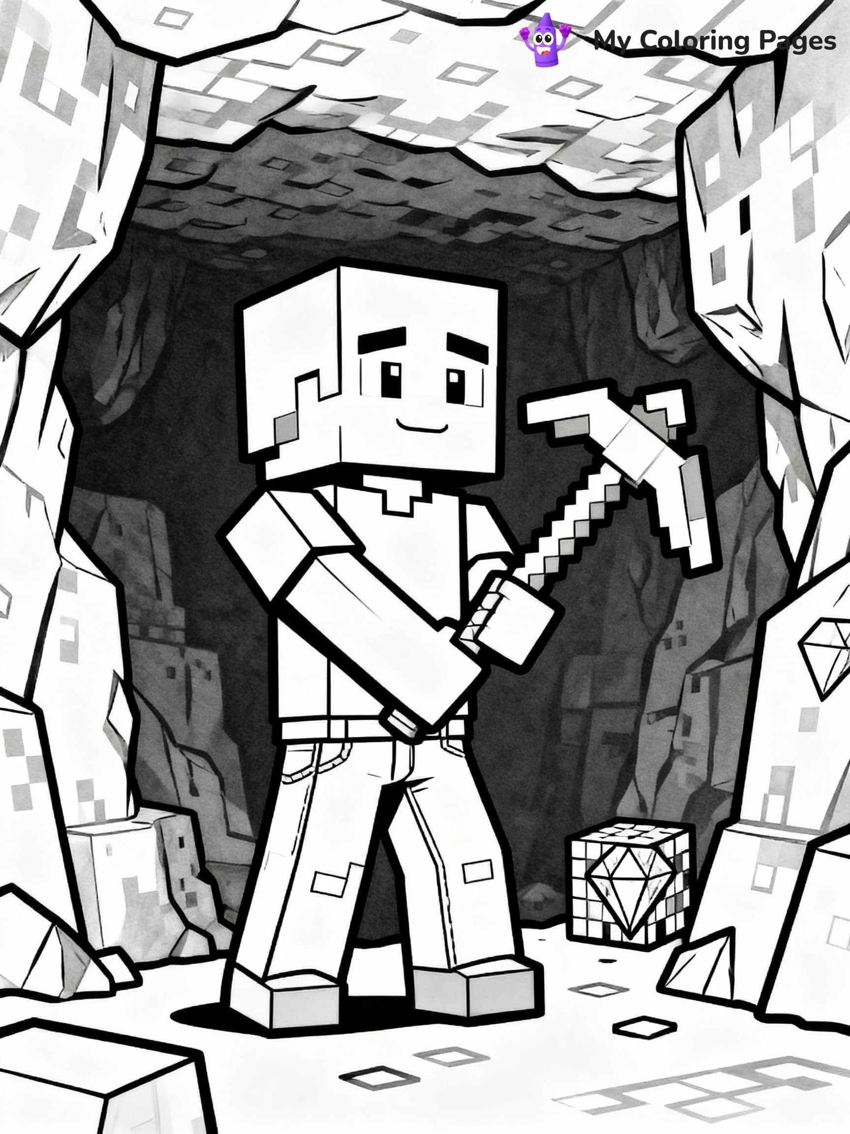 Minecraft Coloring Pages - 10