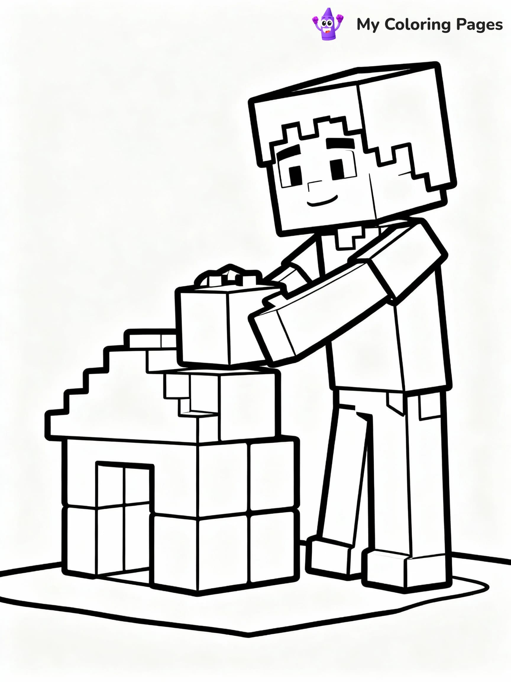 Minecraft Coloring Pages - 1