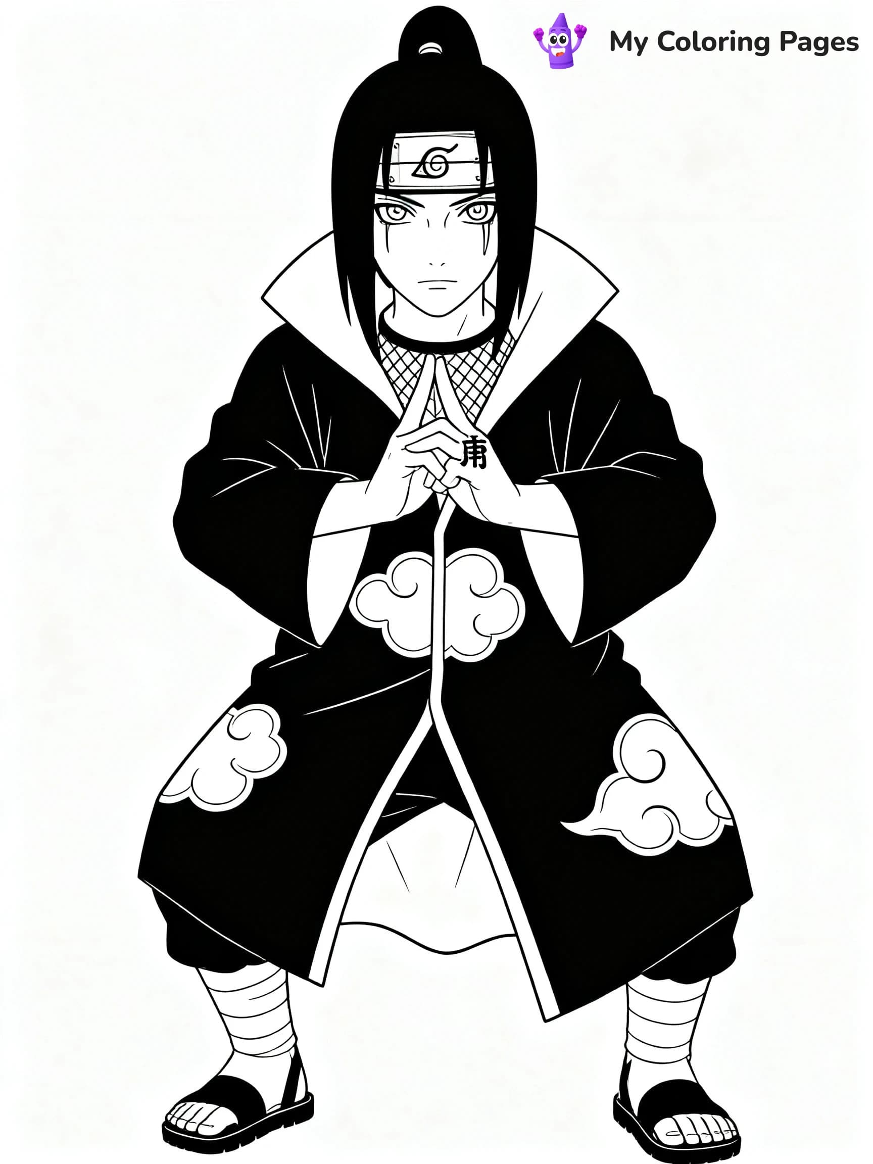 Itachi Uchiha Coloring Pages - 4