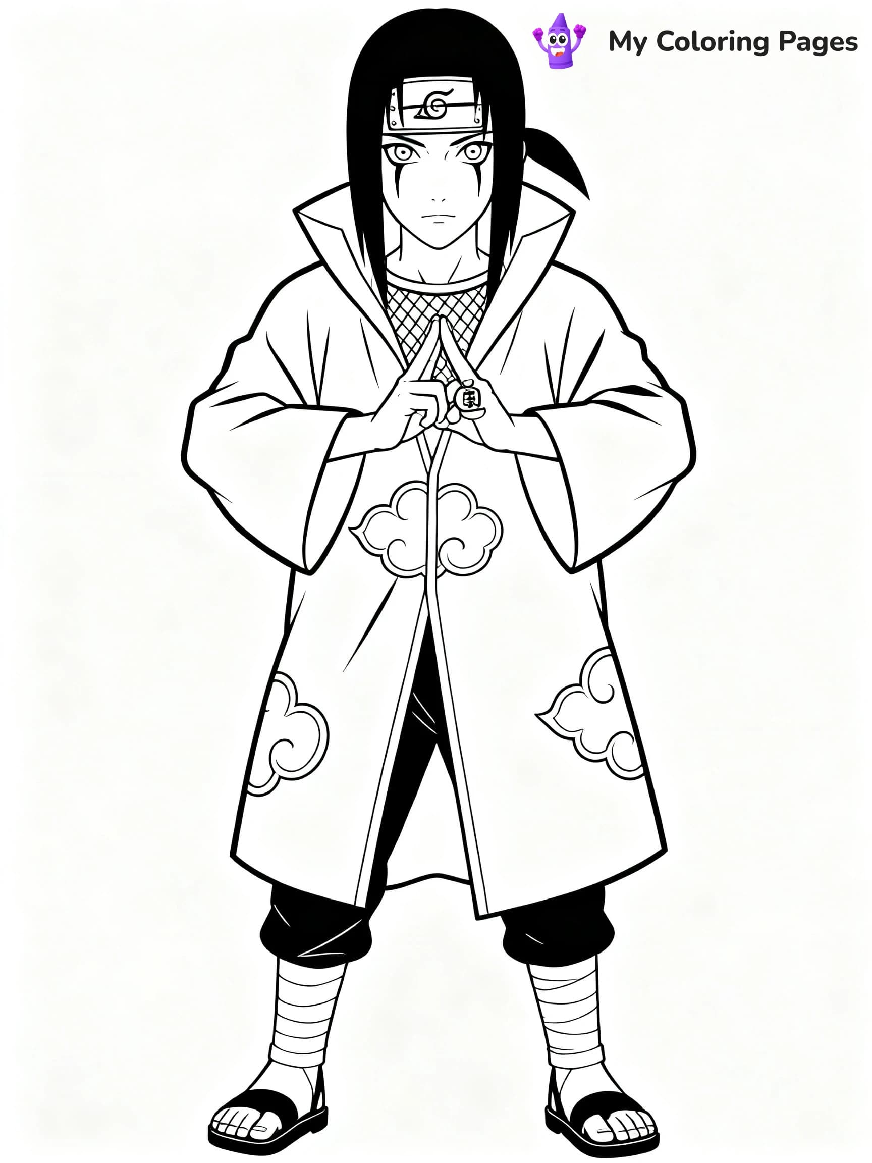 Itachi Uchiha Coloring Pages - 1