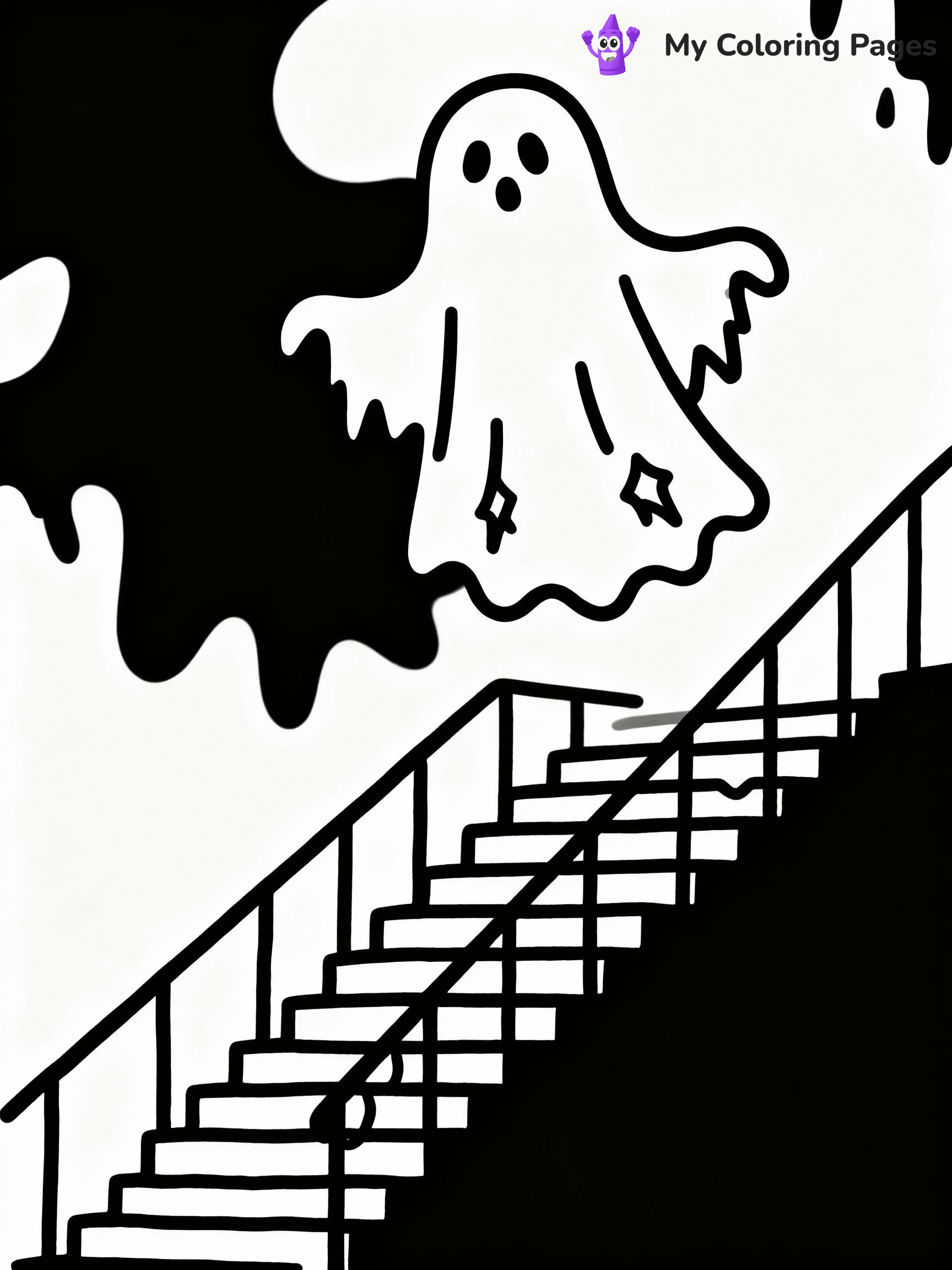 Haunted House Coloring Pages - 40