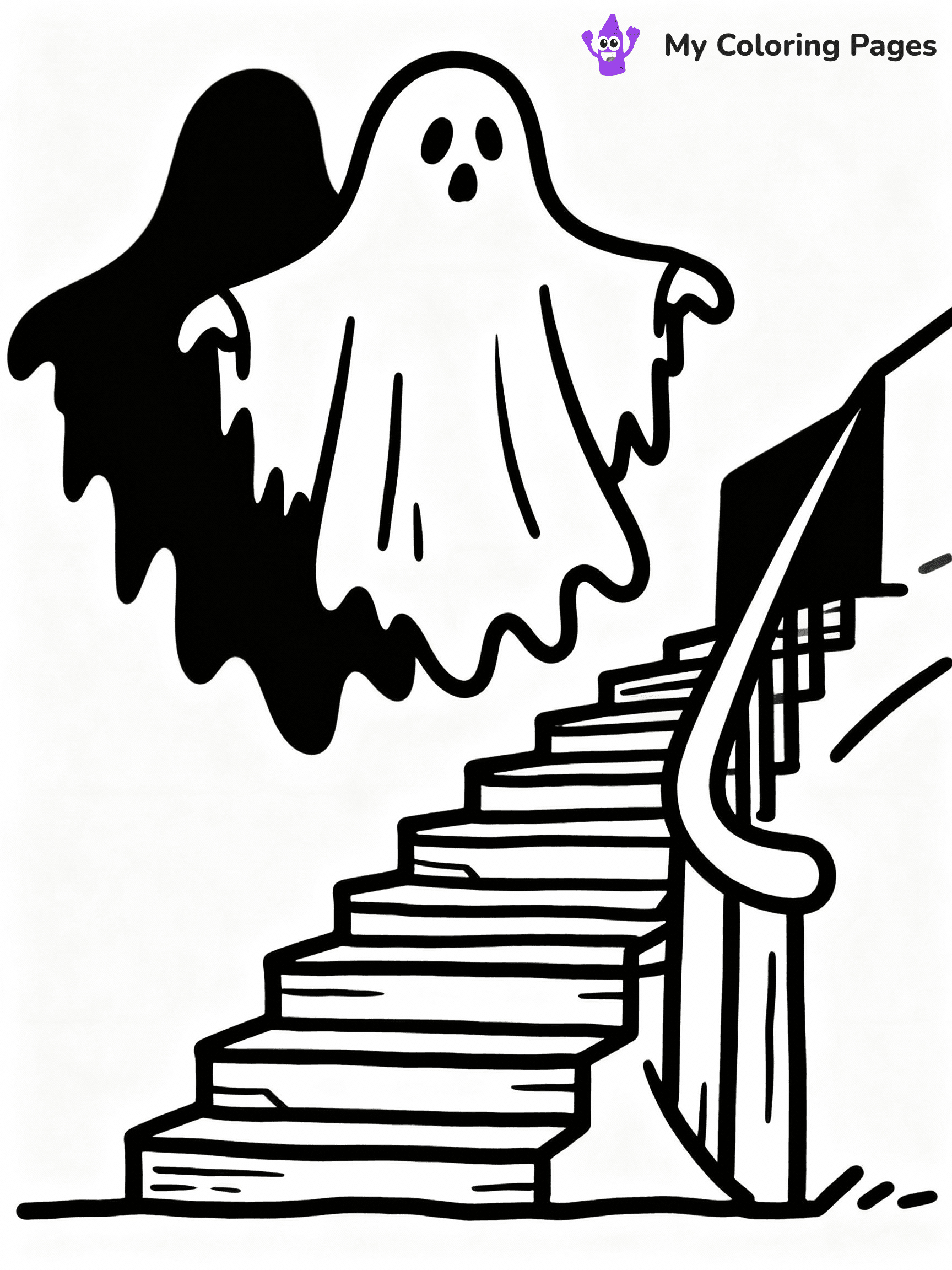 Haunted House Coloring Pages - 38