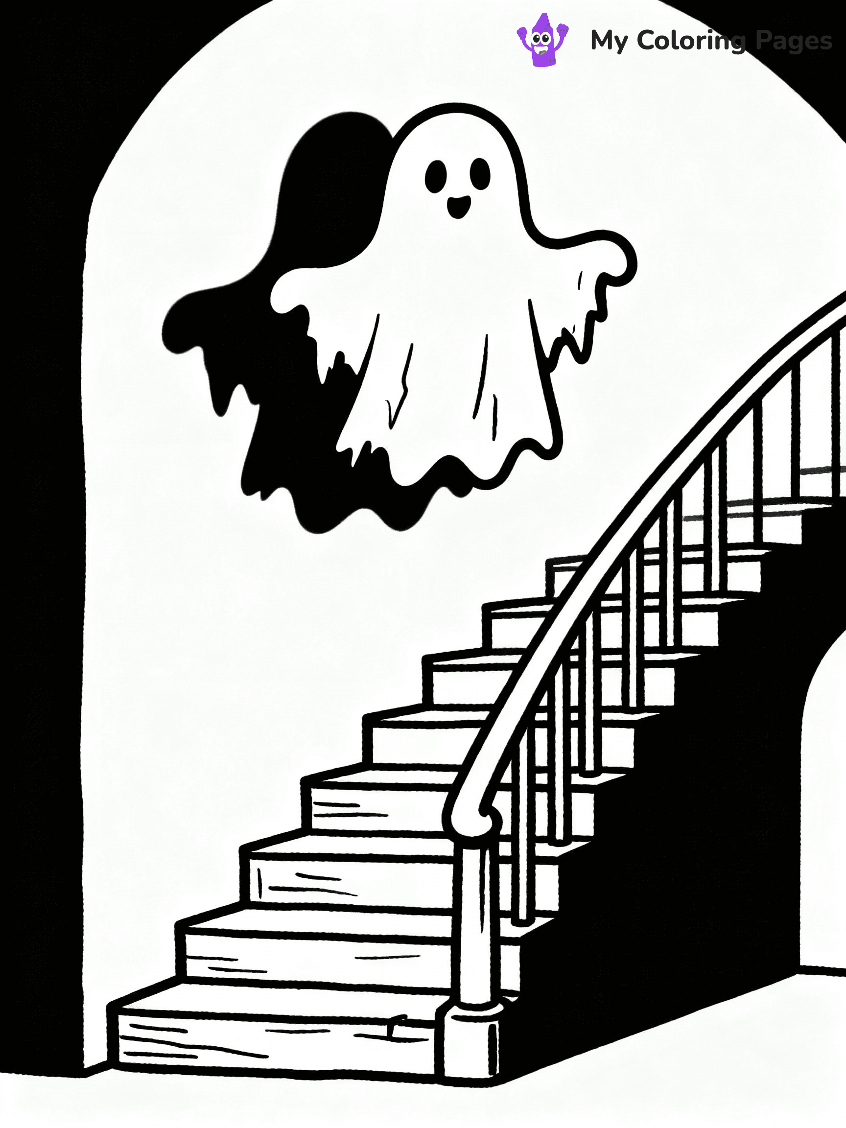Haunted House Coloring Pages - 35