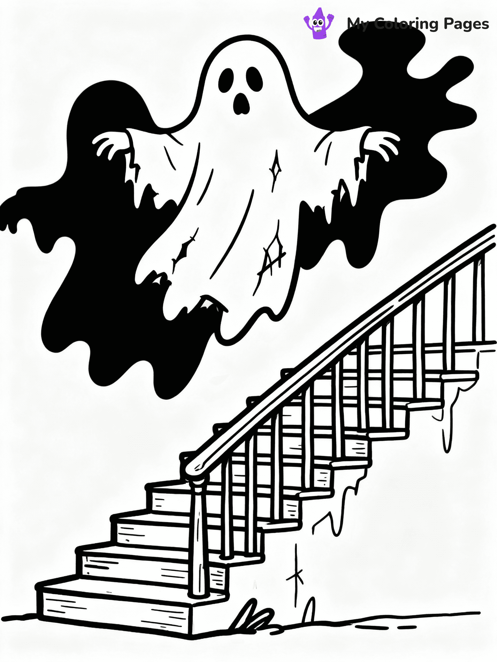 Haunted House Coloring Pages - 32