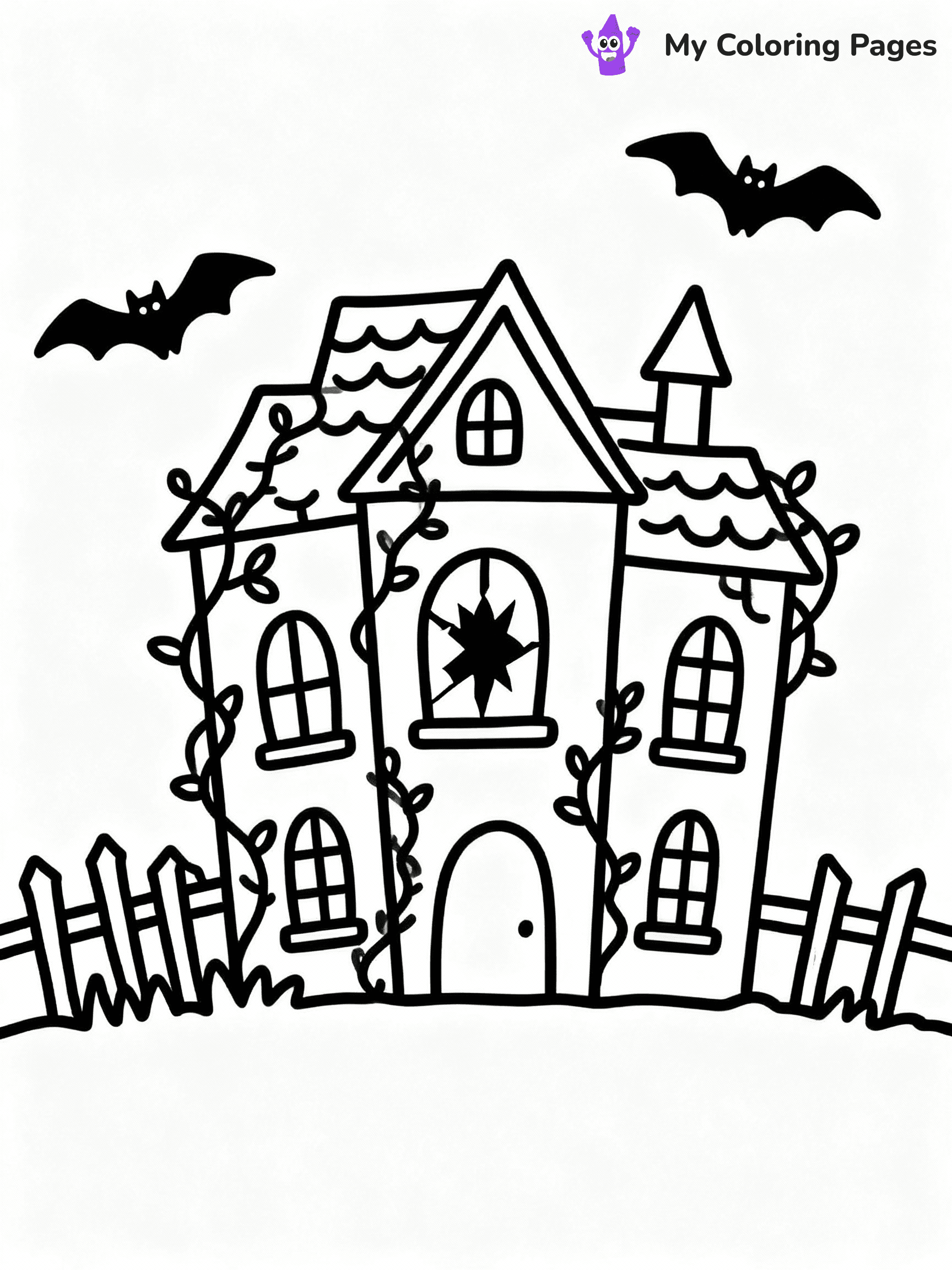 Haunted House Coloring Pages - 14